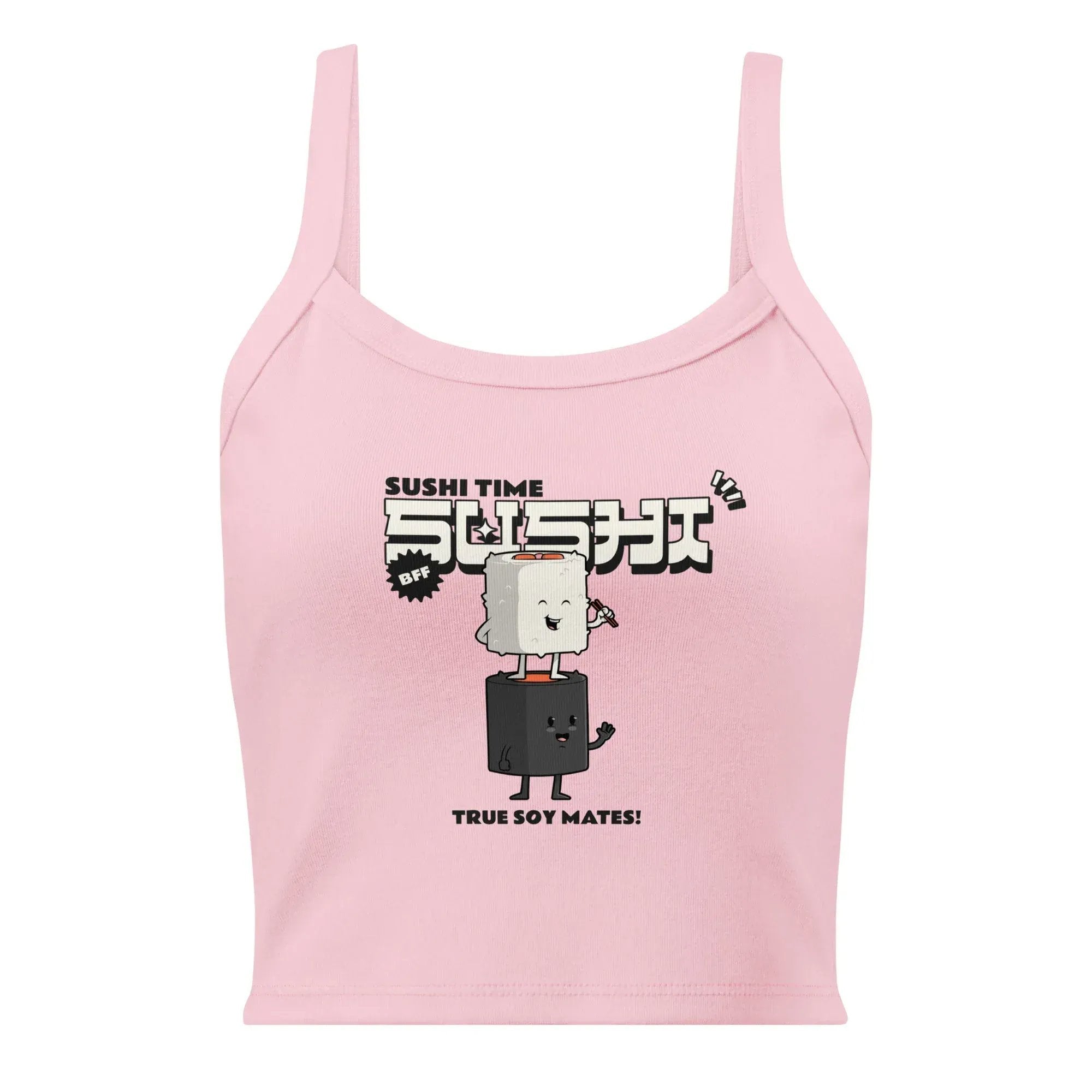 McLaren Tee Hub Tank Top Sushi Time micro-rib tank top - Cute Anime Sushi Design