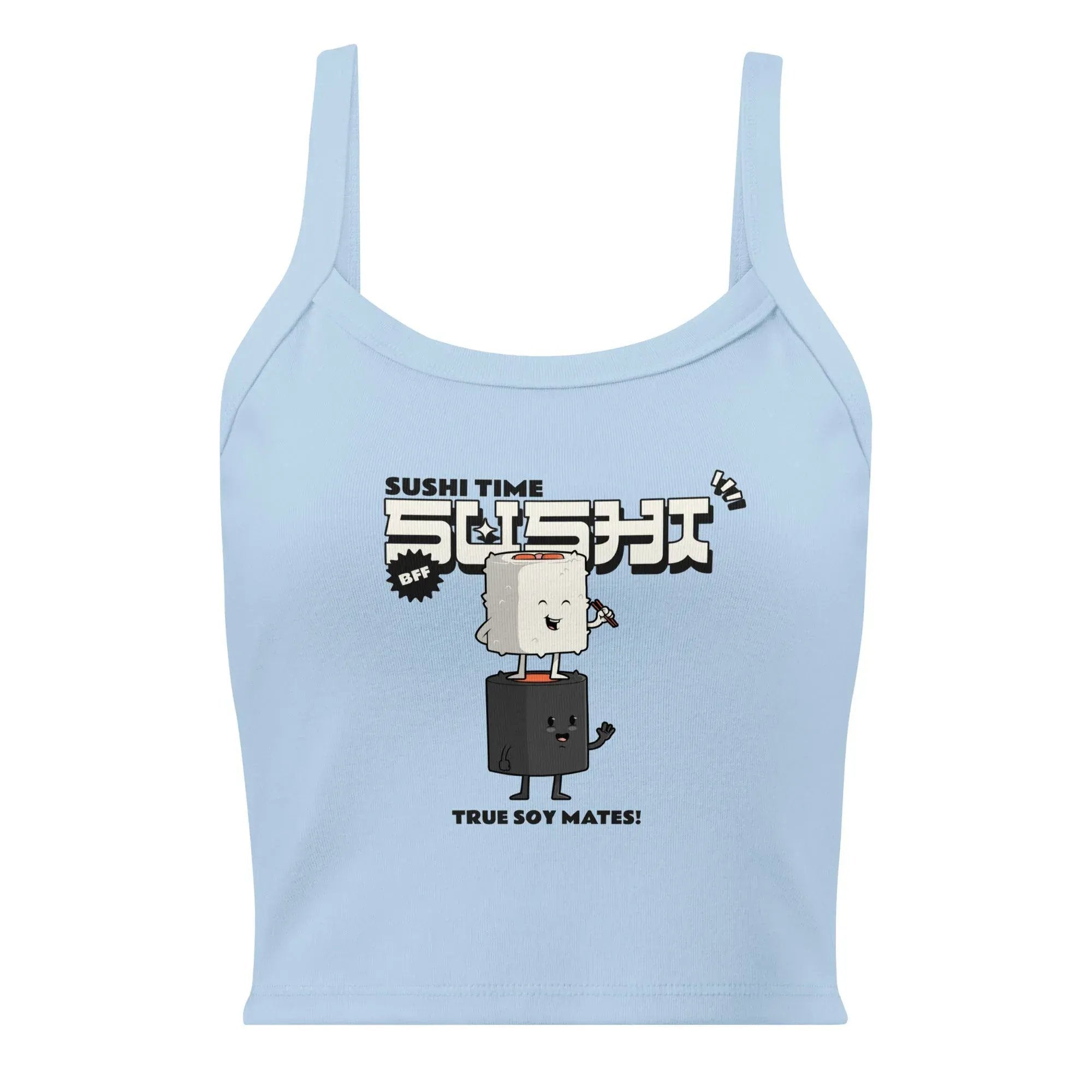 McLaren Tee Hub Tank Top Sushi Time micro-rib tank top - Cute Anime Sushi Design