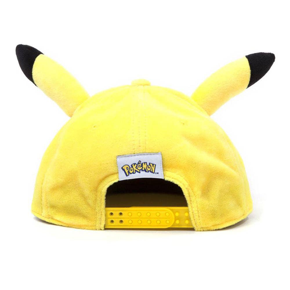 Meroncourt Europe Ltd Hat POKEMON Pikachu Plush with Ears Snapback Baseball Cap (SB276