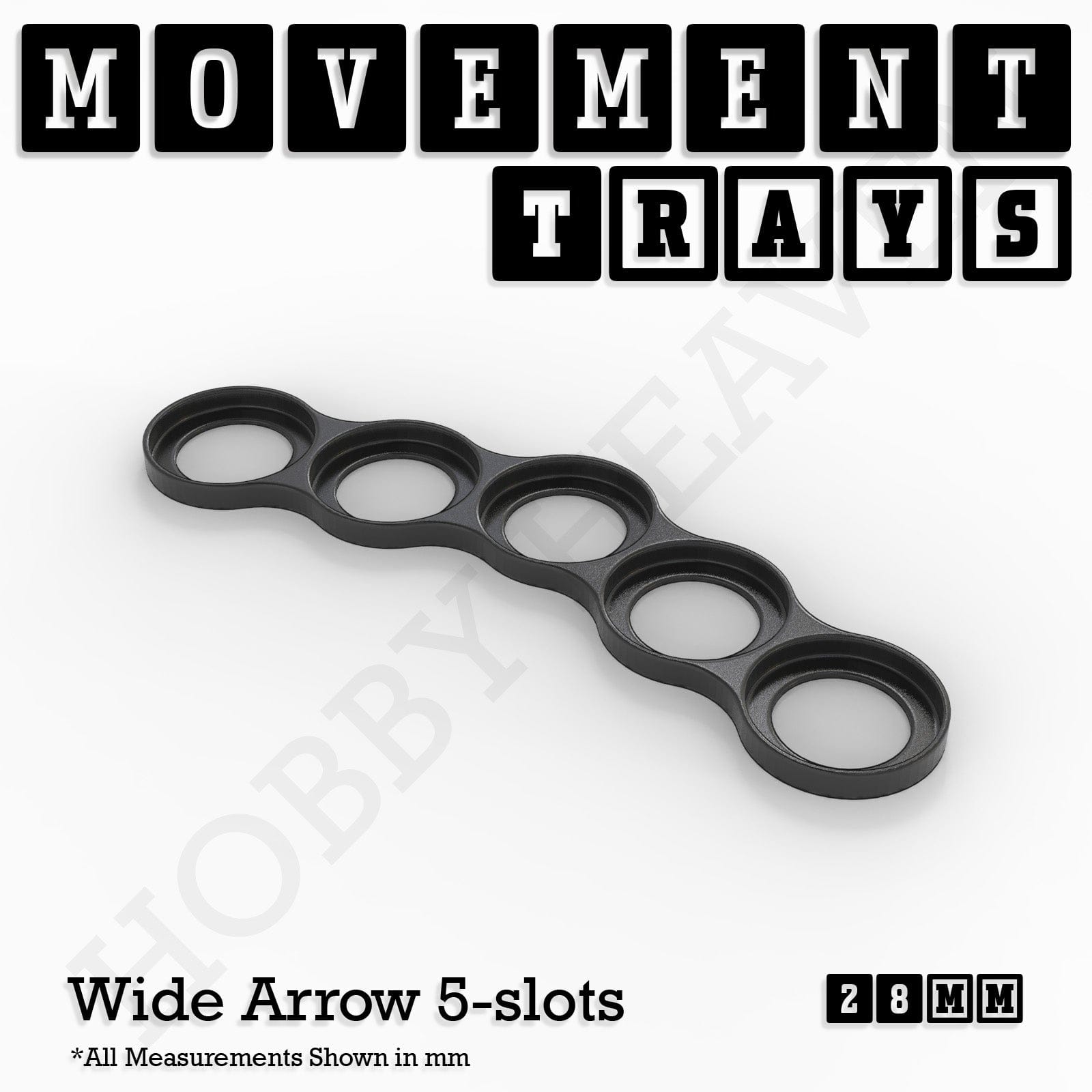 Movement Tray 28mm Movement Trays for Tabletop Games | Wargaming | Full Range