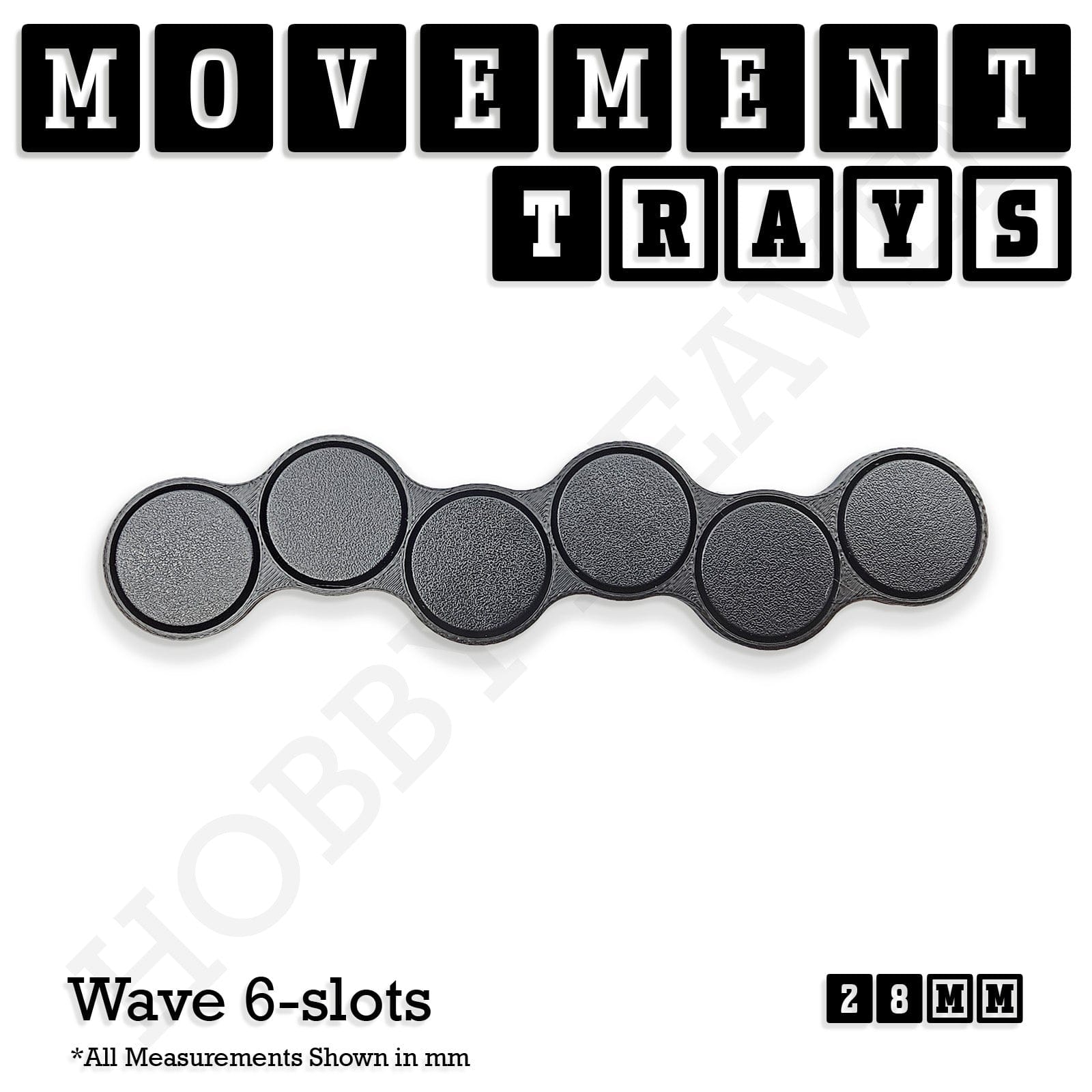 Movement Tray 28mm Movement Trays for Tabletop Games | Wargaming | Full Range