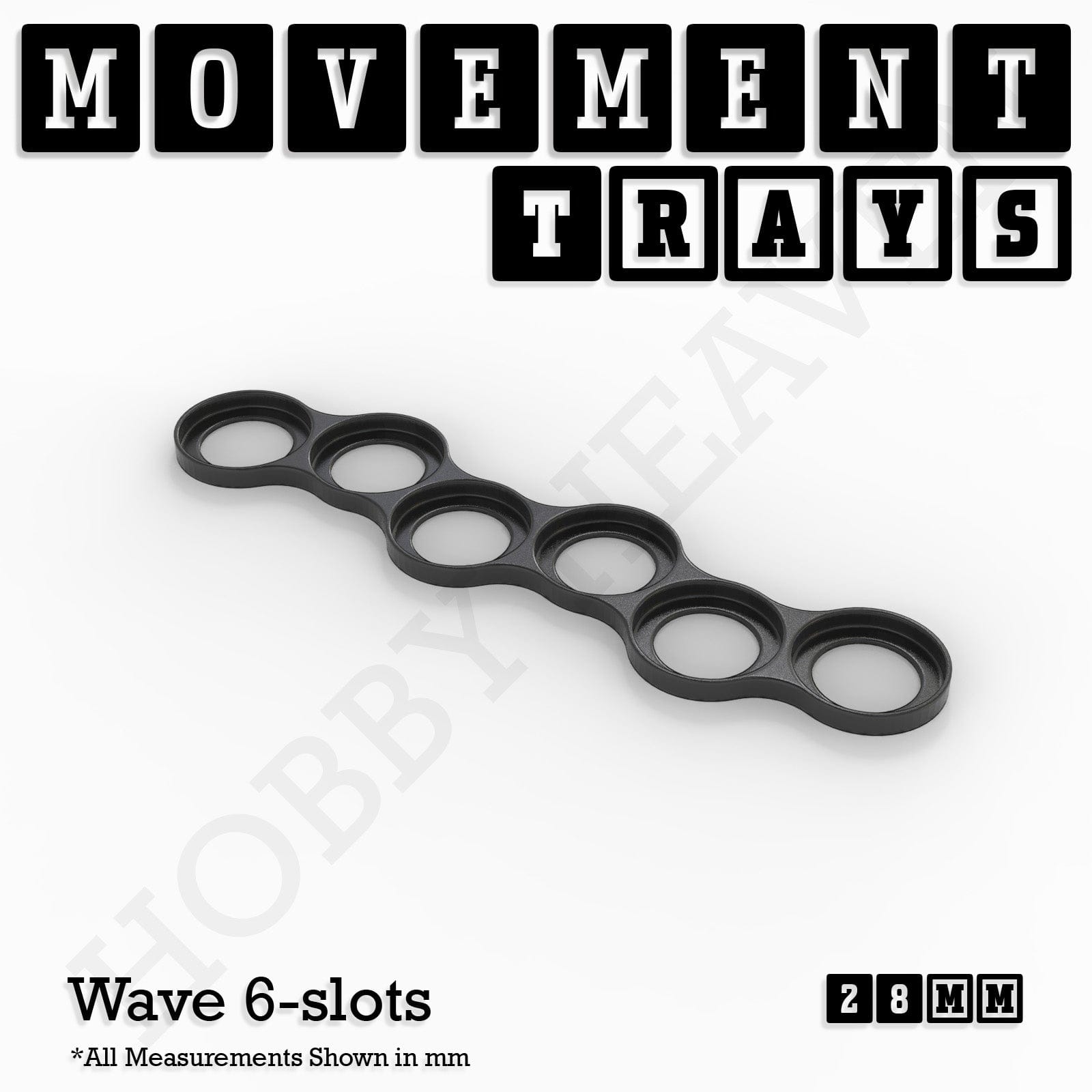 Movement Tray 28mm Movement Trays for Tabletop Games | Wargaming | Full Range