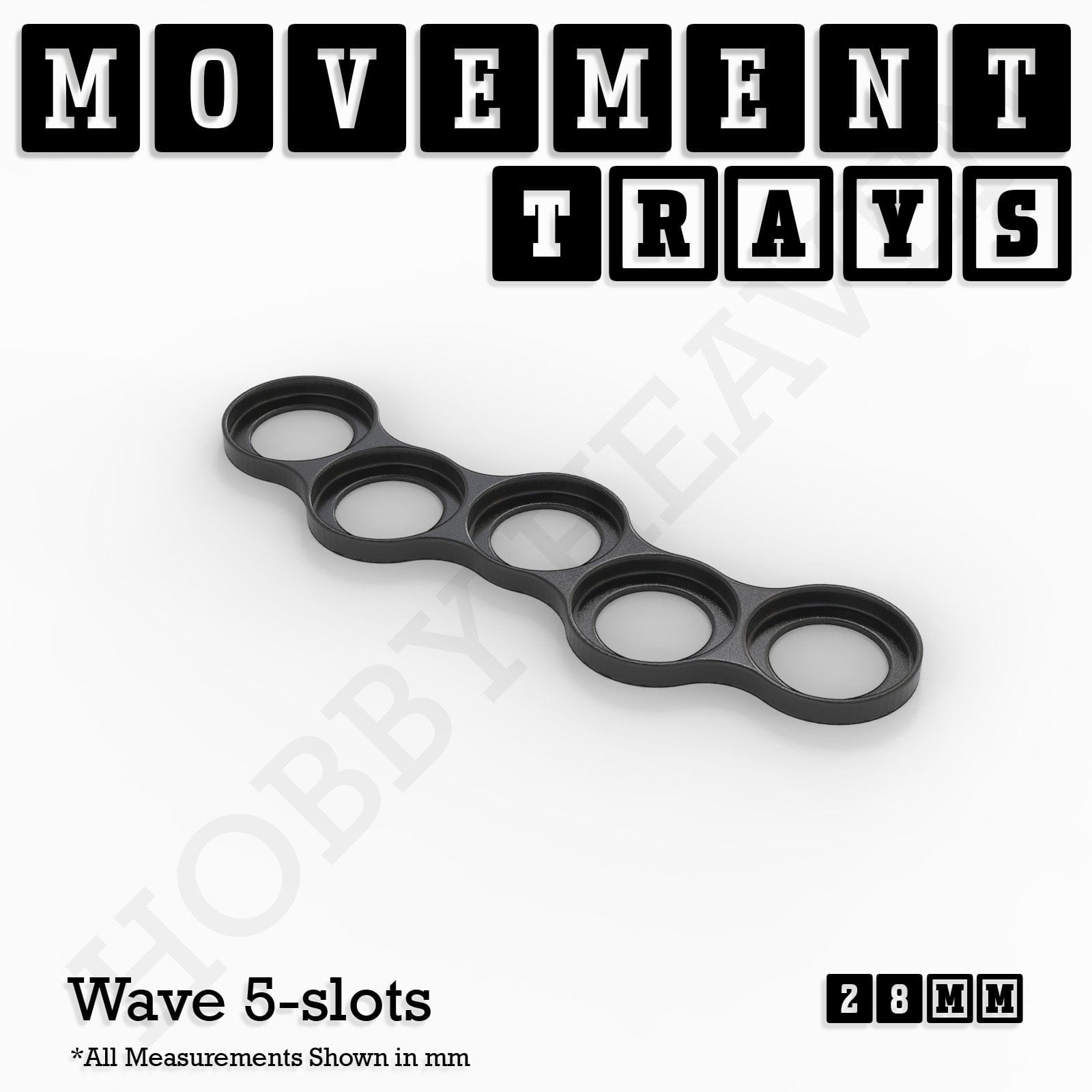 Movement Tray 28mm Movement Trays for Tabletop Games | Wargaming | Full Range