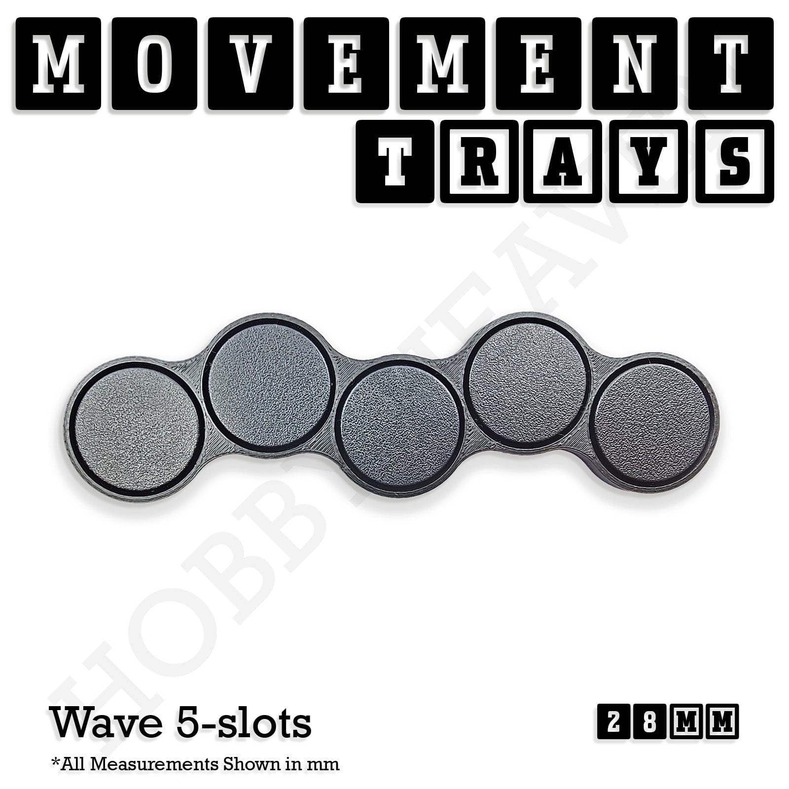 Movement Tray 28mm Movement Trays for Tabletop Games | Wargaming | Full Range