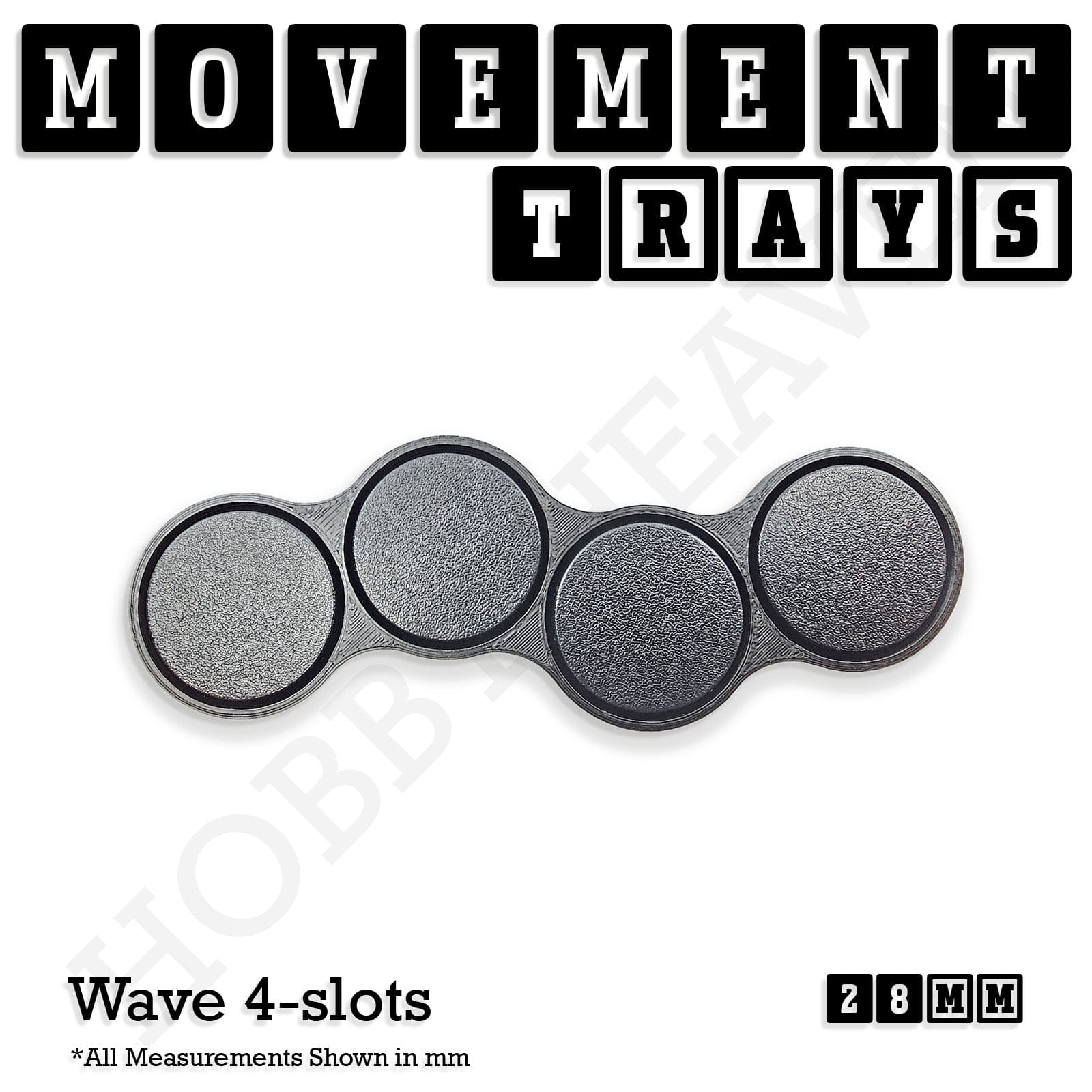 Movement Tray 28mm Movement Trays for Tabletop Games | Wargaming | Full Range