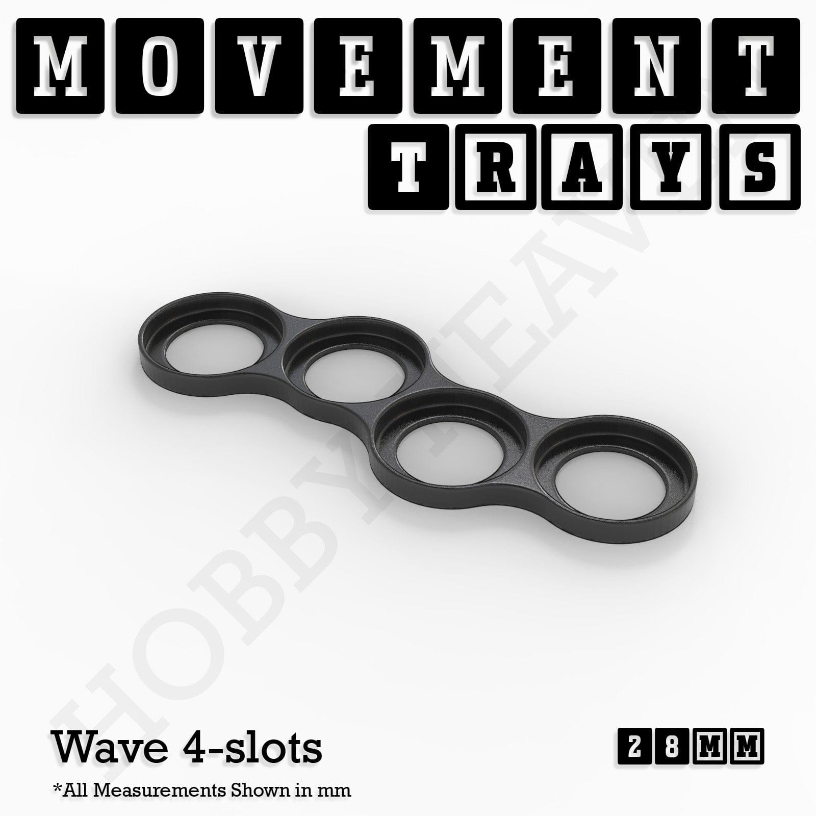Movement Tray 28mm Movement Trays for Tabletop Games | Wargaming | Full Range