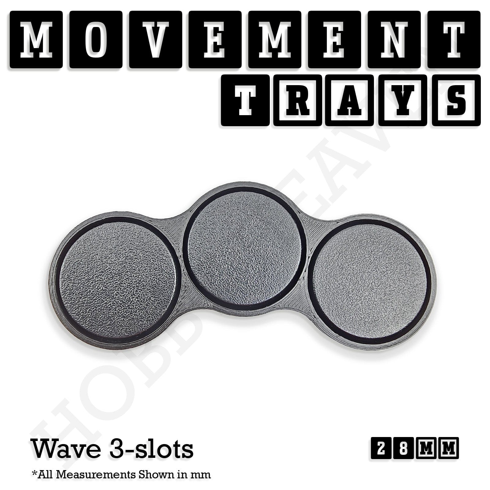 Movement Tray 28mm Movement Trays for Tabletop Games | Wargaming | Full Range