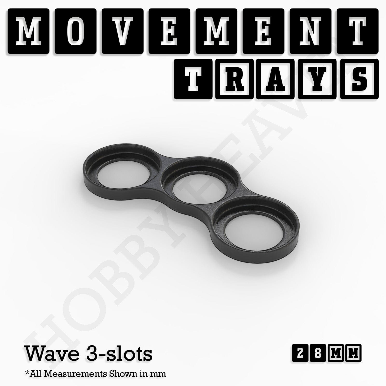 Movement Tray 28mm Movement Trays for Tabletop Games | Wargaming | Full Range