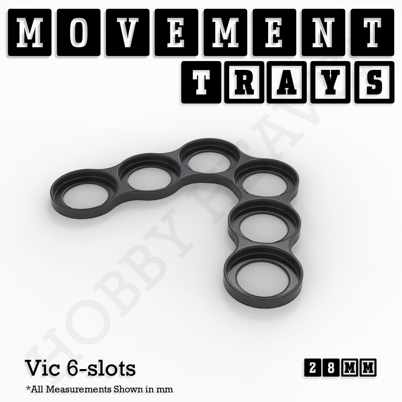 Movement Tray 28mm Movement Trays for Tabletop Games | Wargaming | Full Range