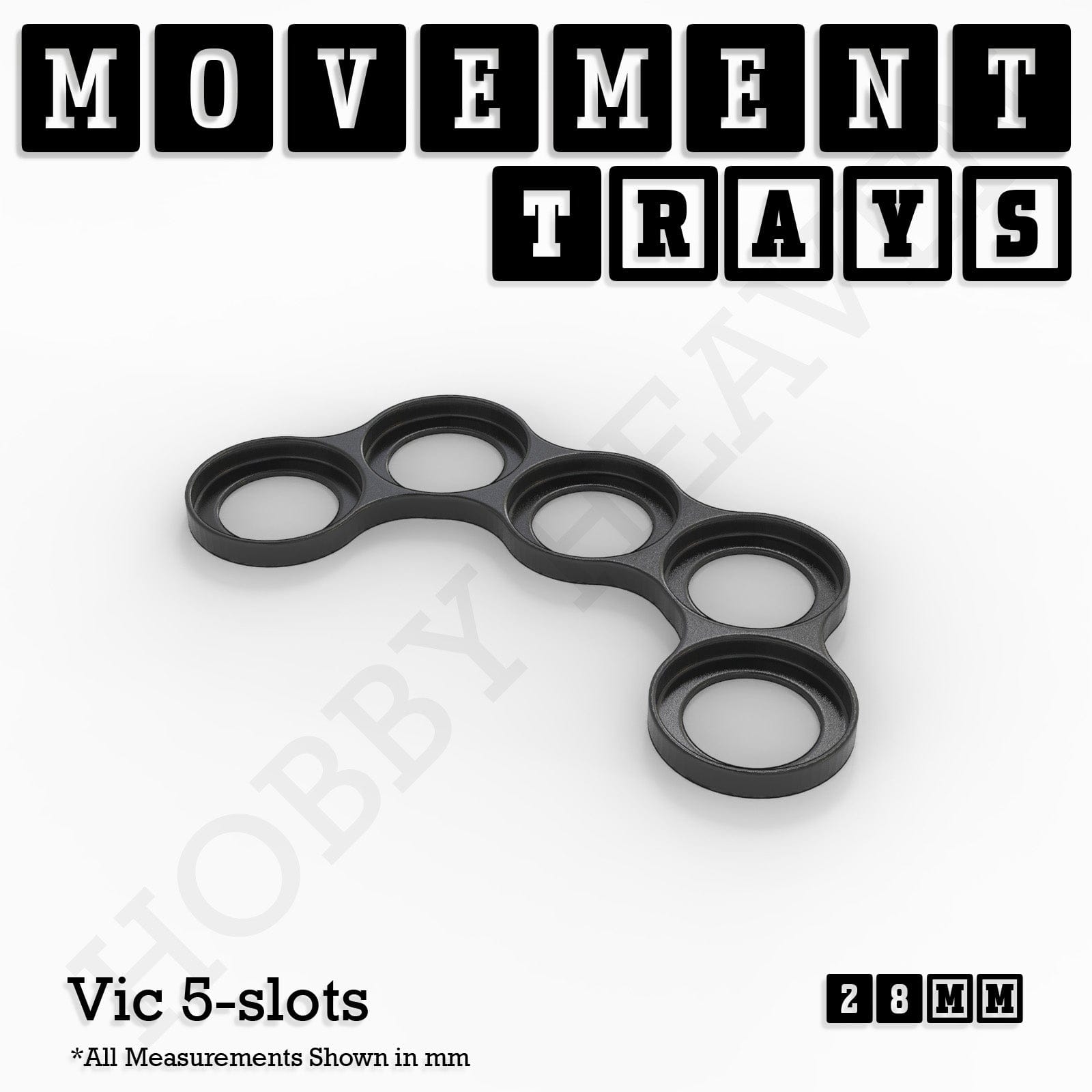 Movement Tray 28mm Movement Trays for Tabletop Games | Wargaming | Full Range