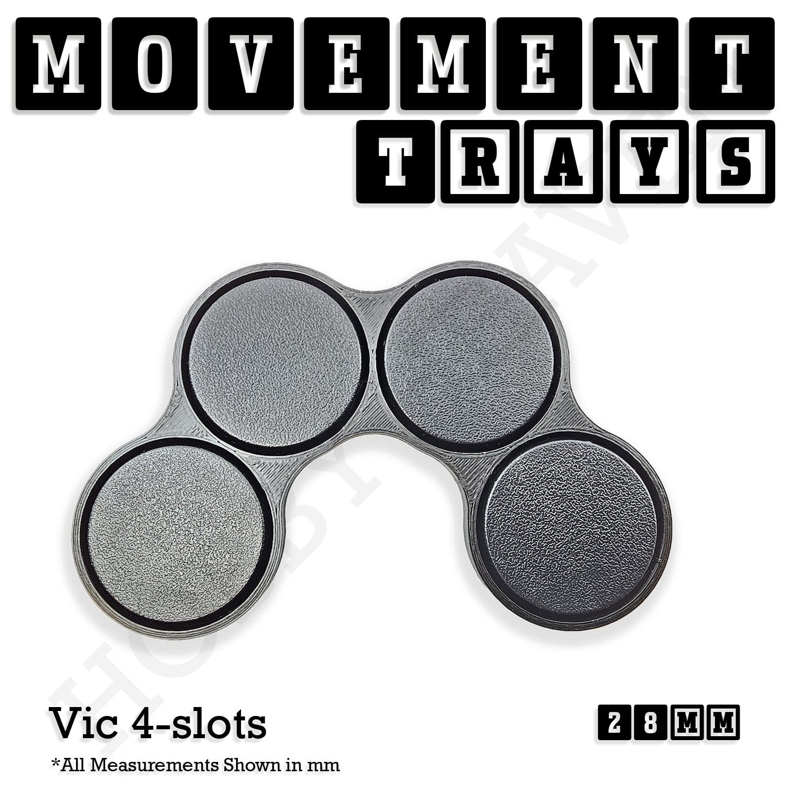 Movement Tray 28mm Movement Trays for Tabletop Games | Wargaming | Full Range