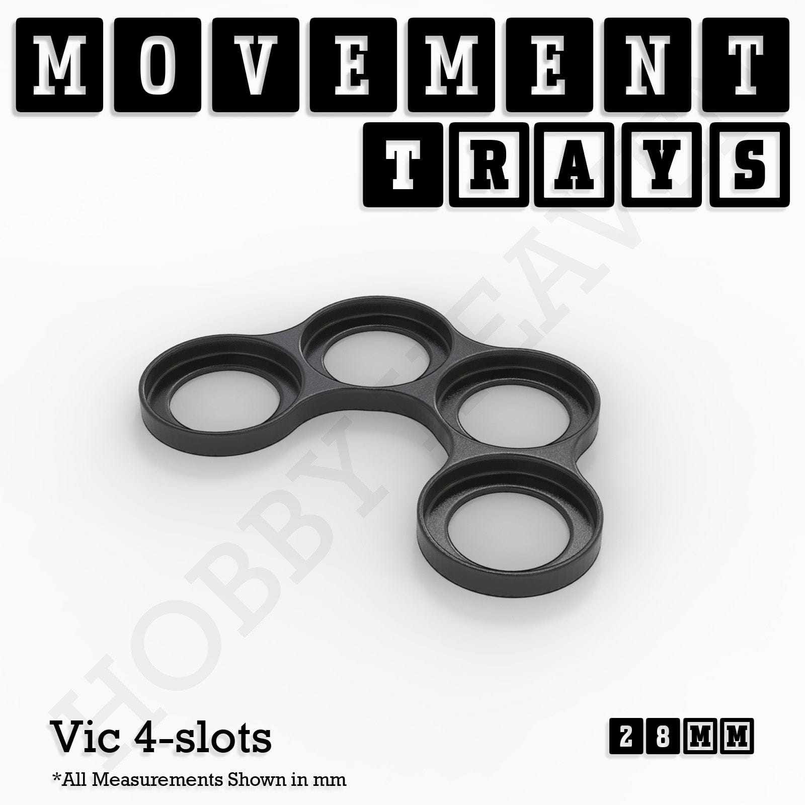 Movement Tray 28mm Movement Trays for Tabletop Games | Wargaming | Full Range