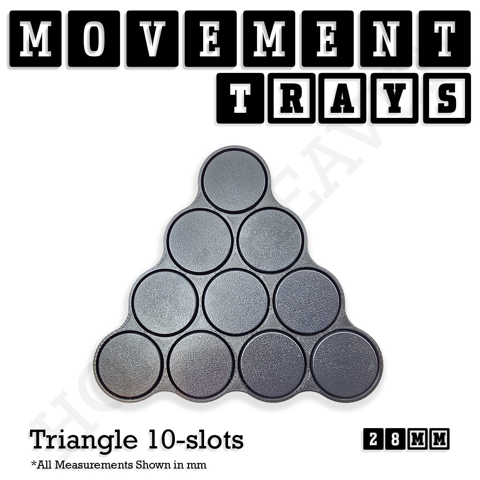Movement Tray 28mm Movement Trays for Tabletop Games | Wargaming | Full Range