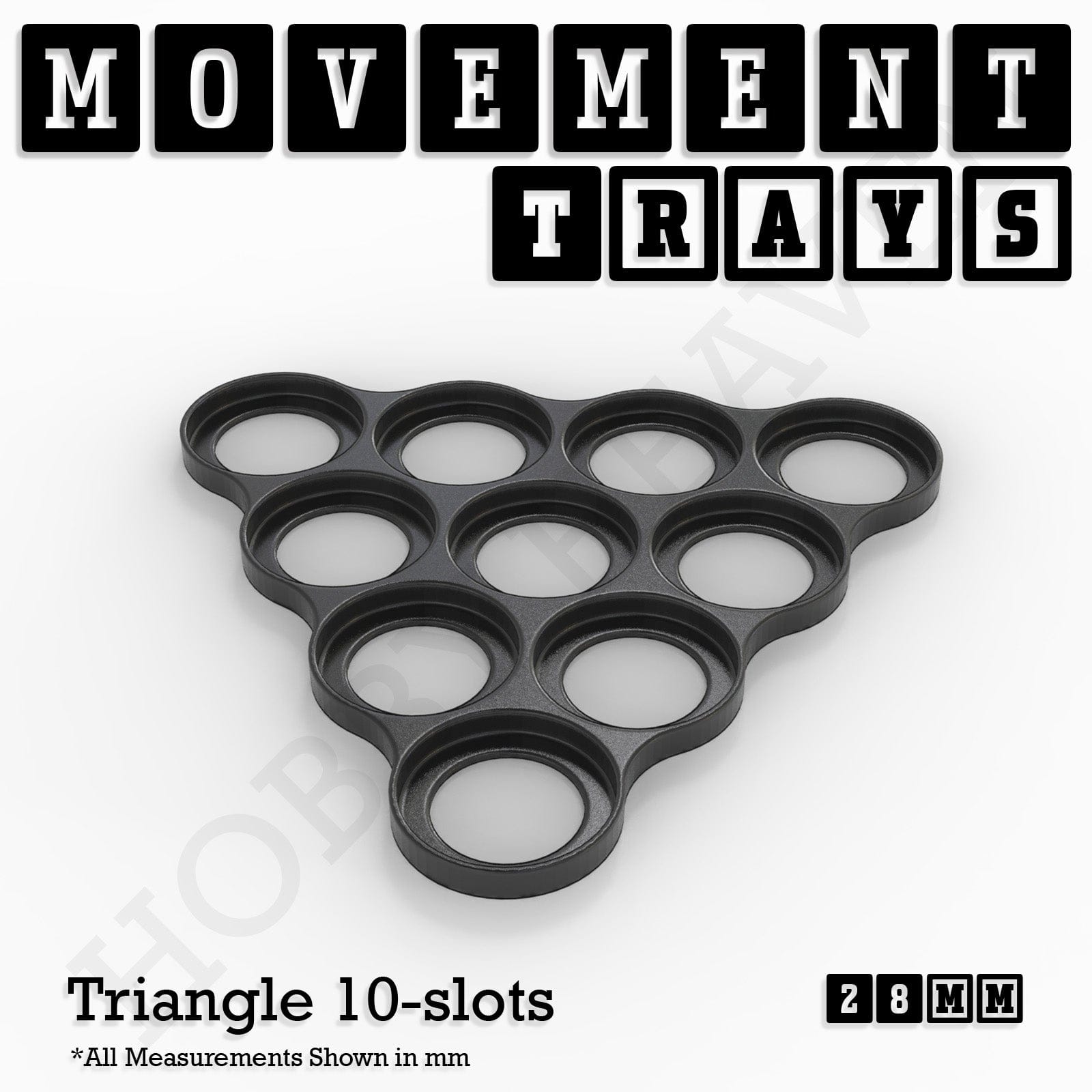 Movement Tray 28mm Movement Trays for Tabletop Games | Wargaming | Full Range