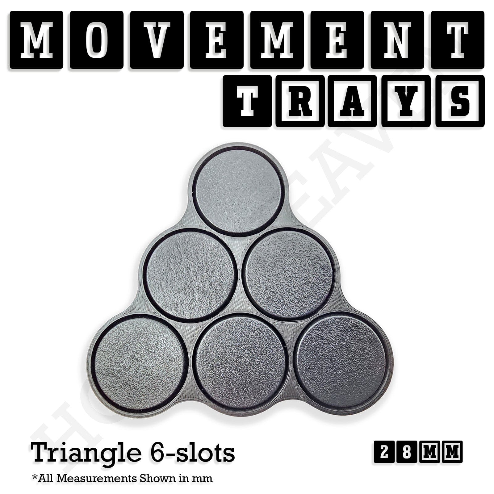 Movement Tray 28mm Movement Trays for Tabletop Games | Wargaming | Full Range