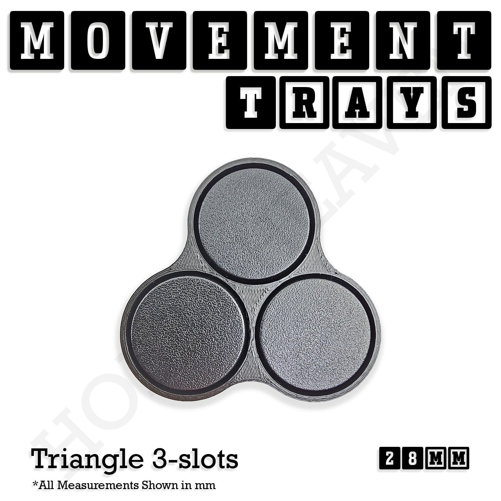 Movement Tray 28mm Movement Trays for Tabletop Games | Wargaming | Full Range