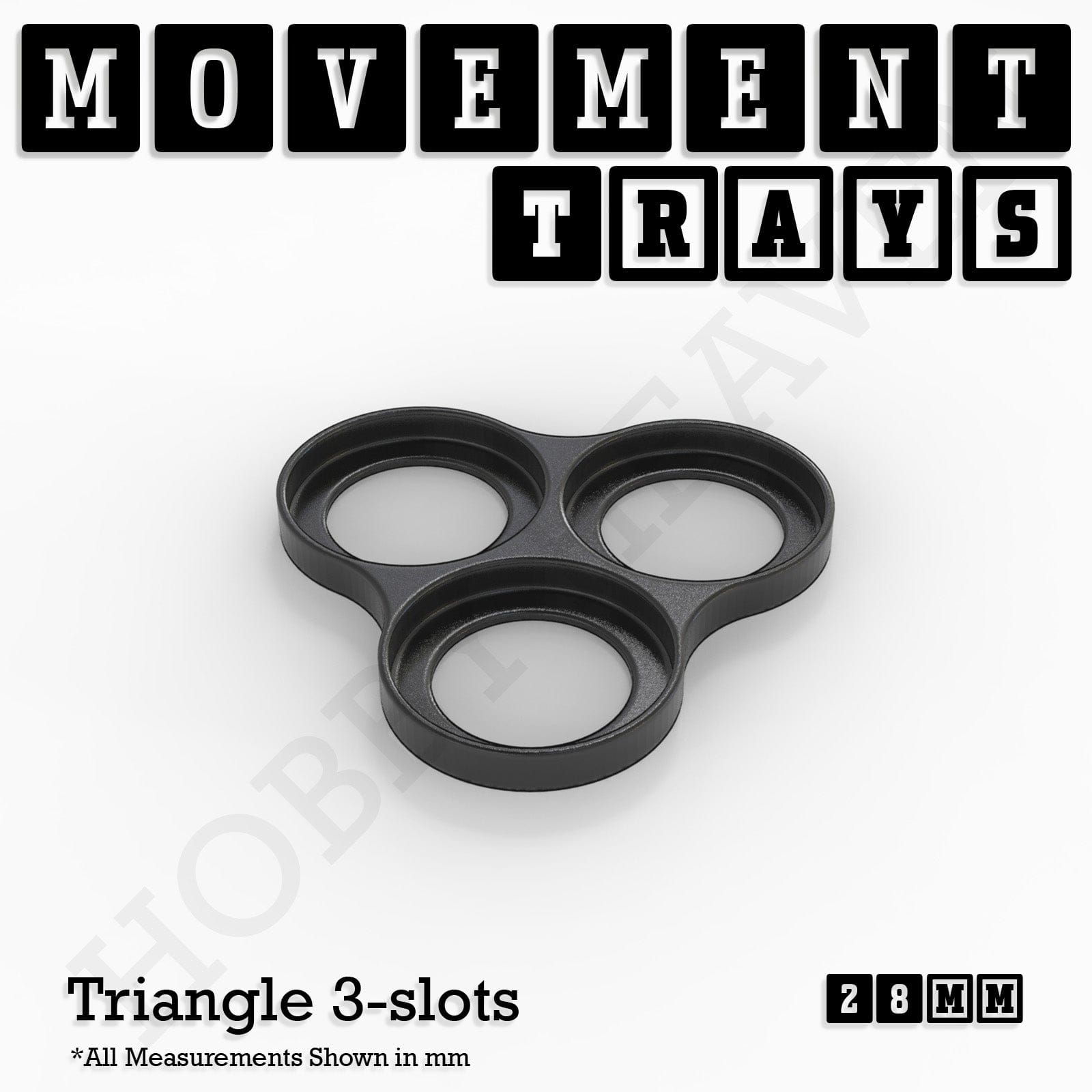 Movement Tray 28mm Movement Trays for Tabletop Games | Wargaming | Full Range