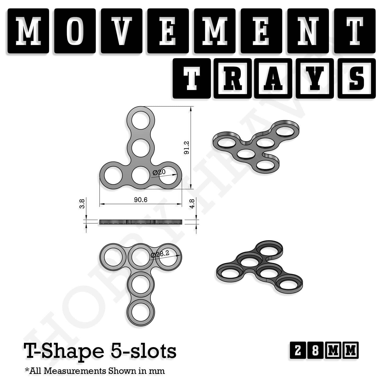 Movement Tray 28mm Movement Trays for Tabletop Games | Wargaming | Full Range