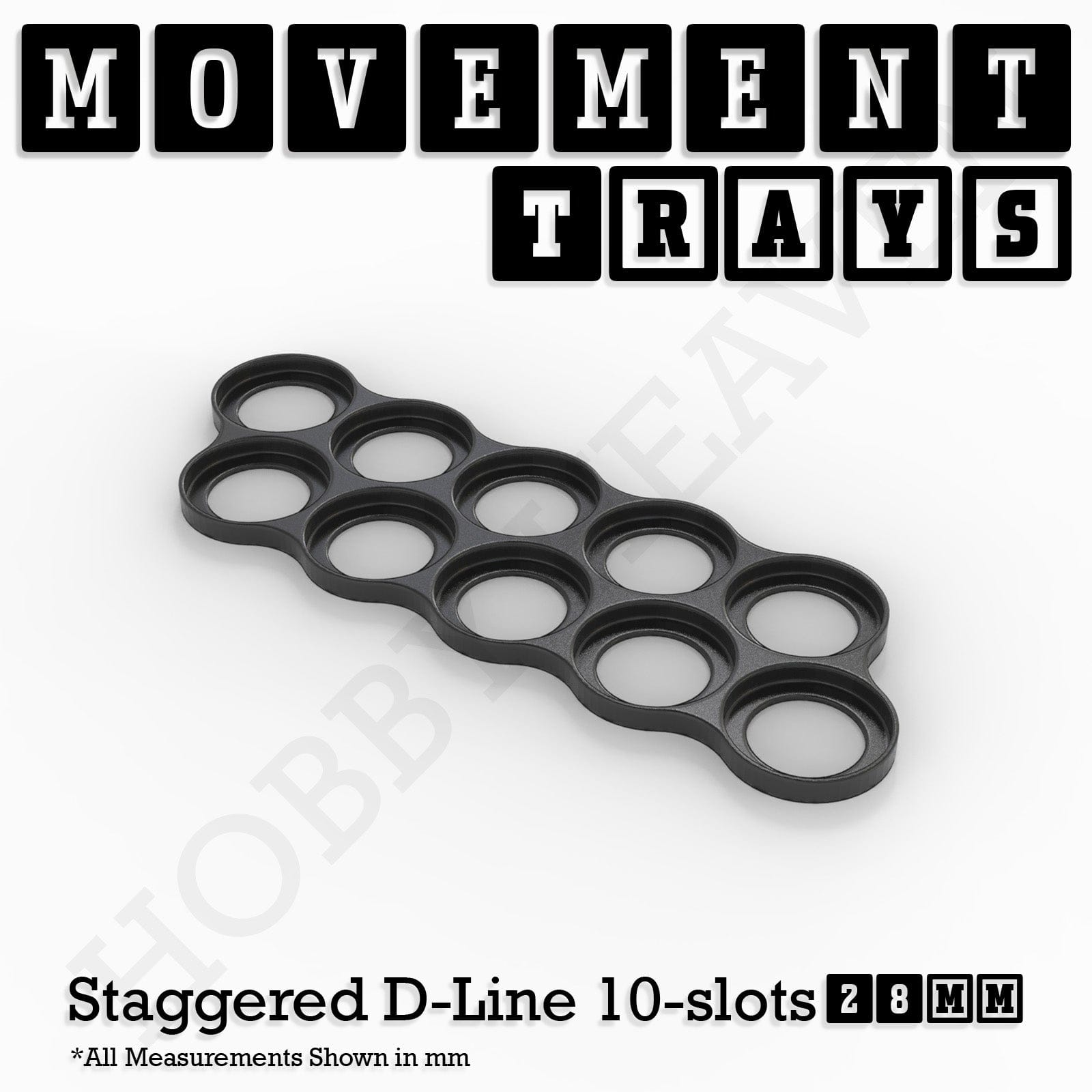 Movement Tray 28mm Movement Trays for Tabletop Games | Wargaming | Full Range