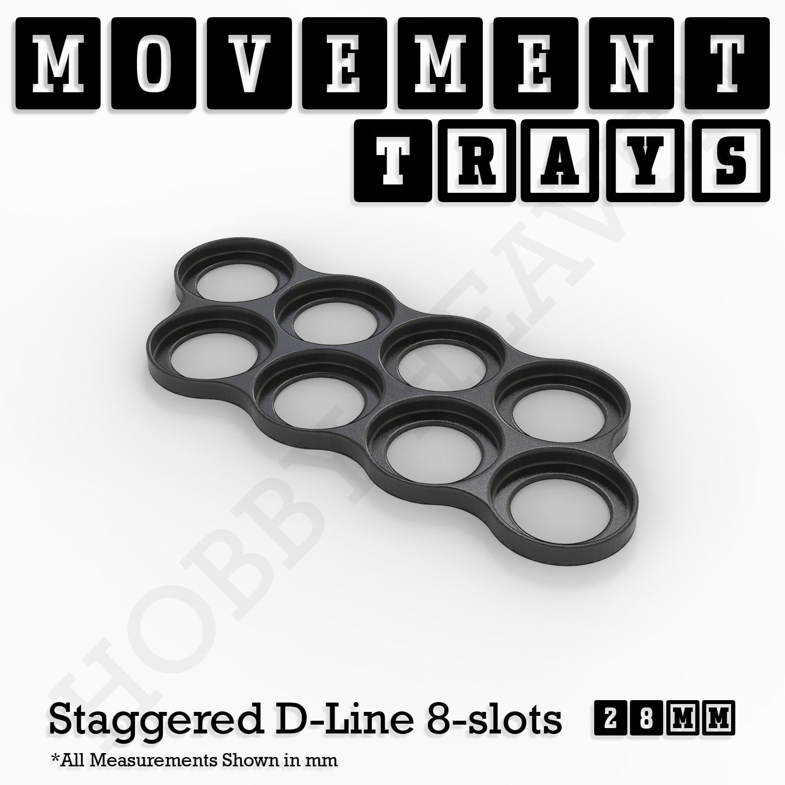 Movement Tray 28mm Movement Trays for Tabletop Games | Wargaming | Full Range