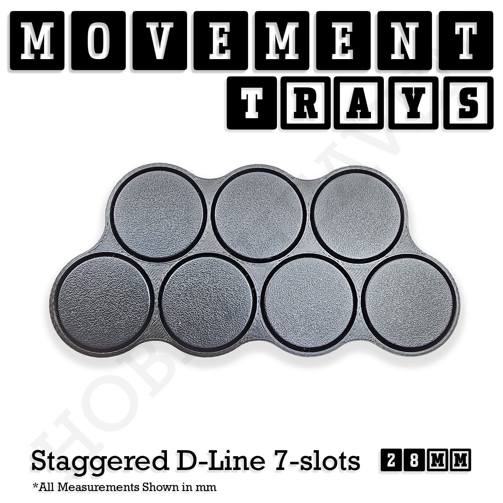 Movement Tray 28mm Movement Trays for Tabletop Games | Wargaming | Full Range
