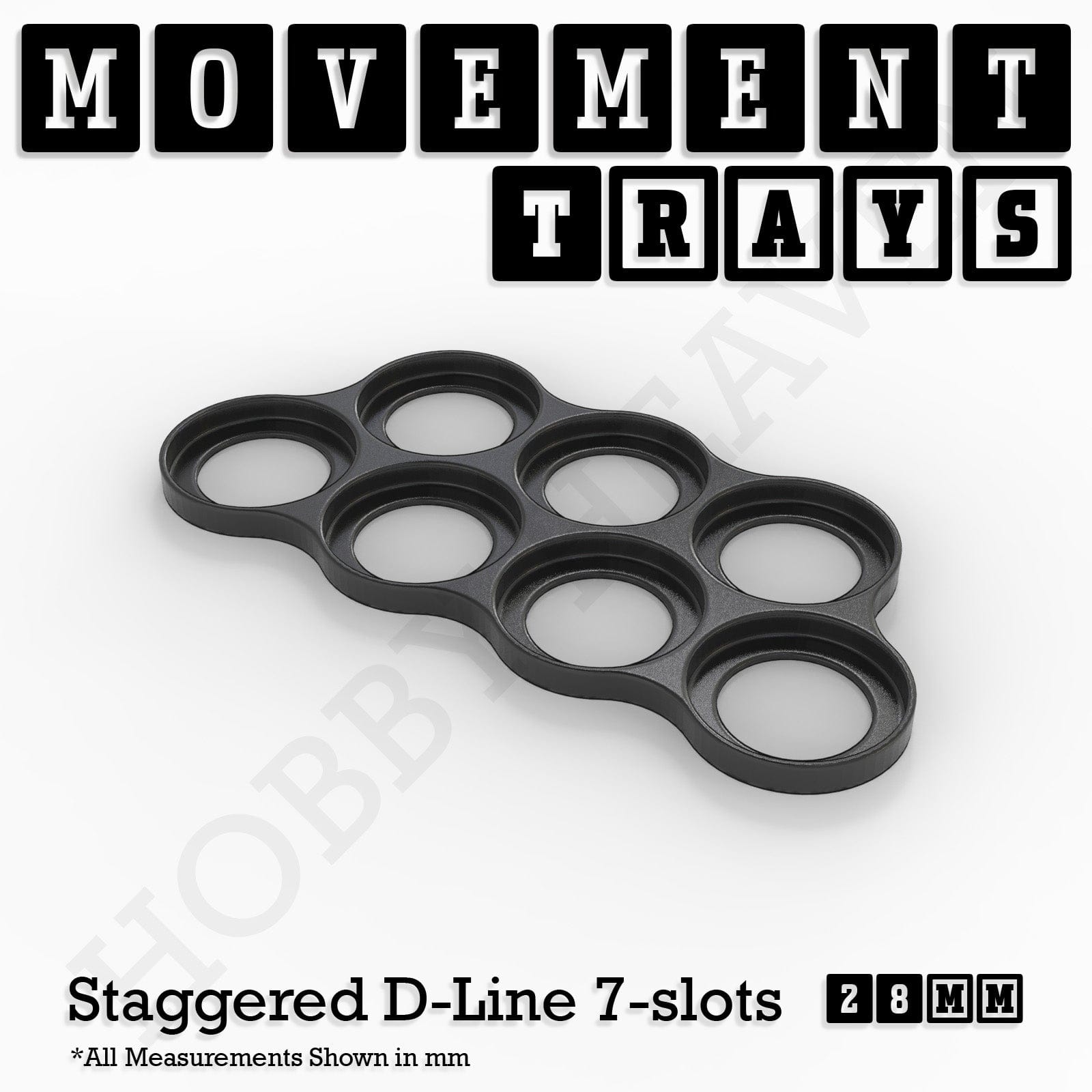 Movement Tray 28mm Movement Trays for Tabletop Games | Wargaming | Full Range