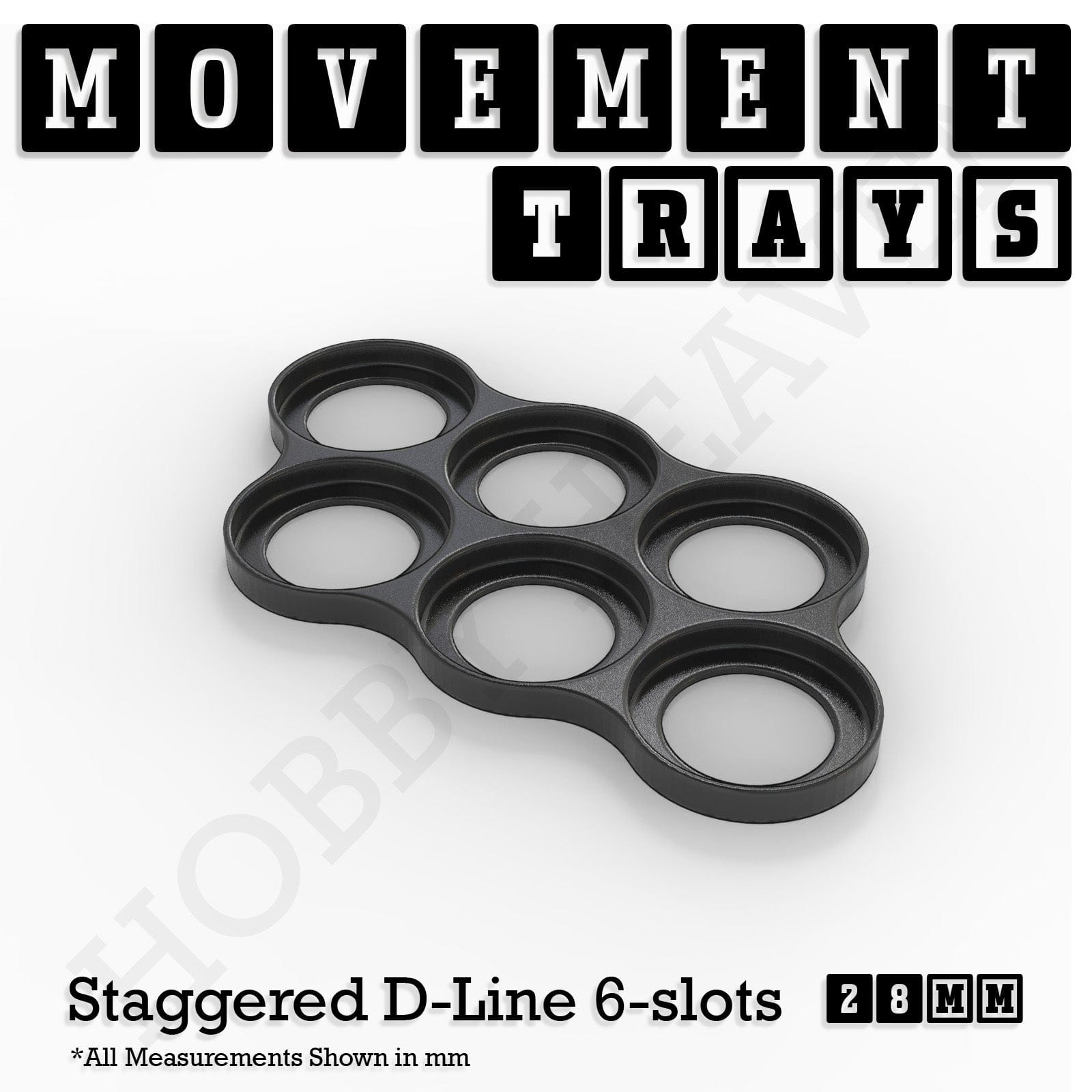 Movement Tray 28mm Movement Trays for Tabletop Games | Wargaming | Full Range