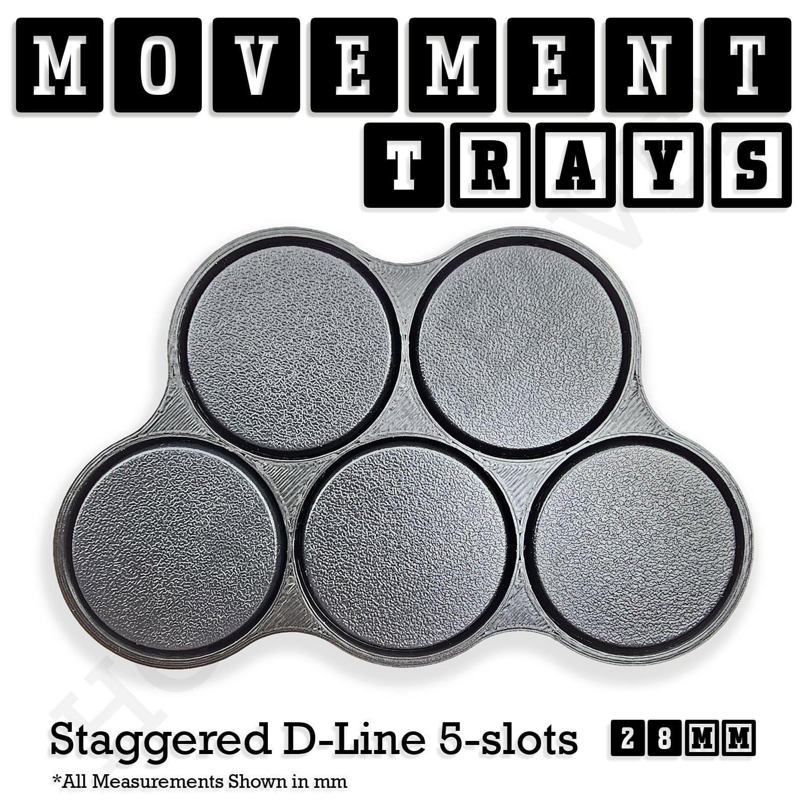 Movement Tray 28mm Movement Trays for Tabletop Games | Wargaming | Full Range