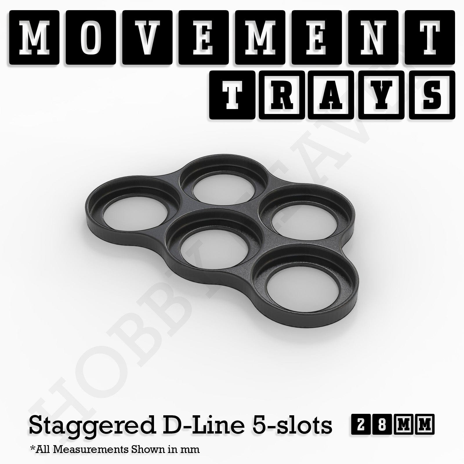 Movement Tray 28mm Movement Trays for Tabletop Games | Wargaming | Full Range