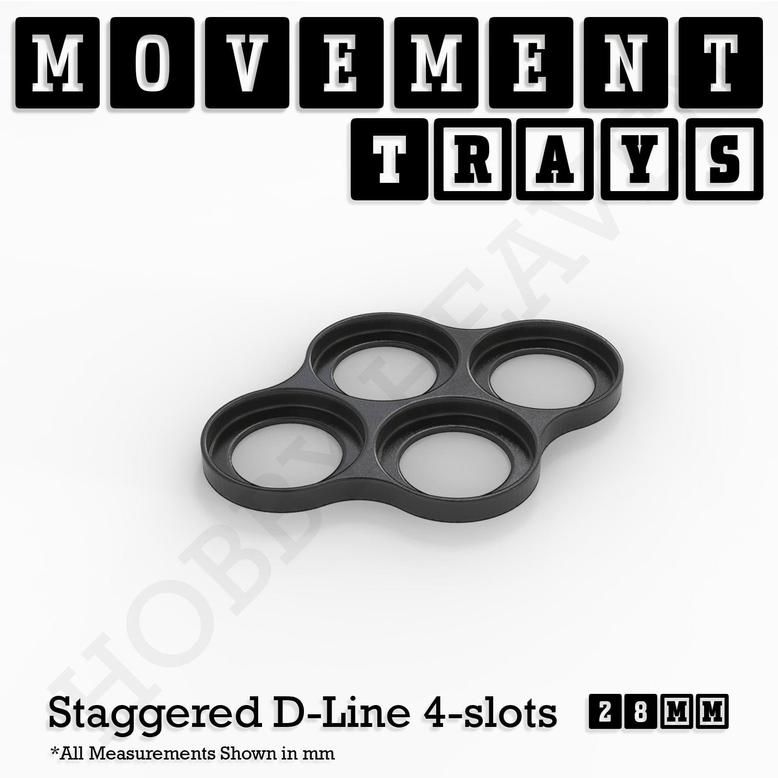 Movement Tray 28mm Movement Trays for Tabletop Games | Wargaming | Full Range