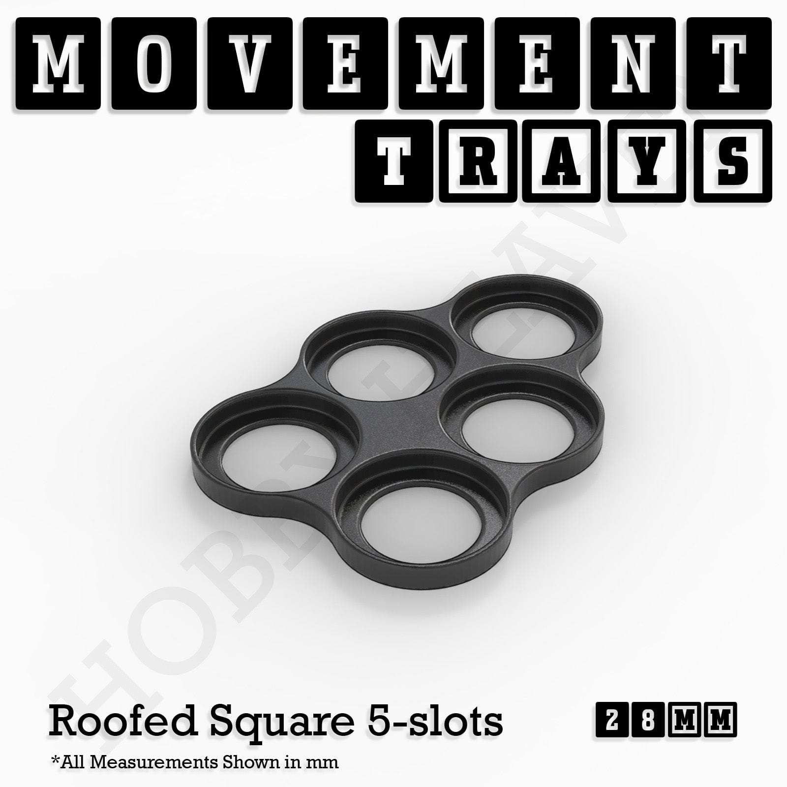 Movement Tray 28mm Movement Trays for Tabletop Games | Wargaming | Full Range