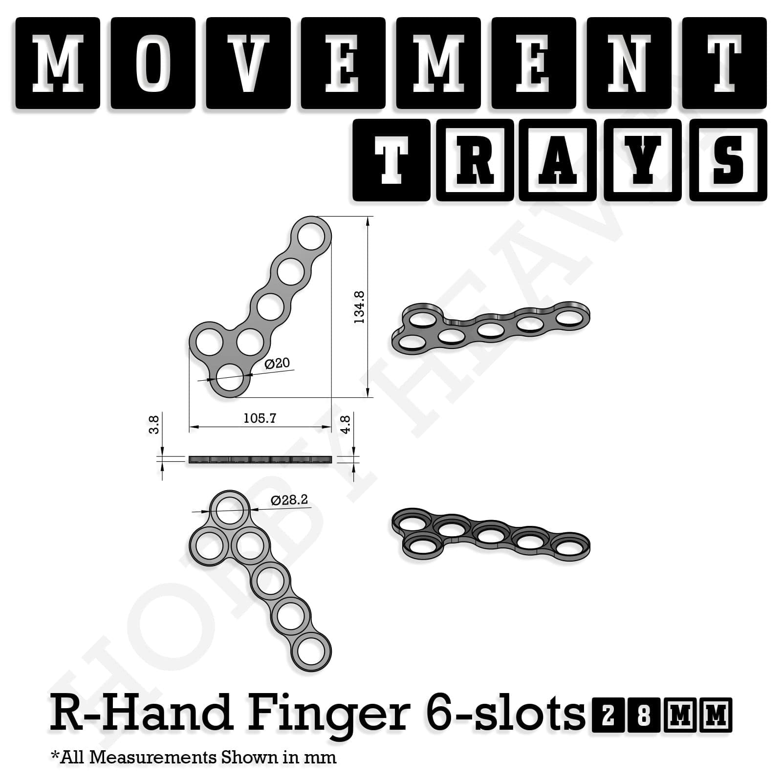Movement Tray 28mm Movement Trays for Tabletop Games | Wargaming | Full Range