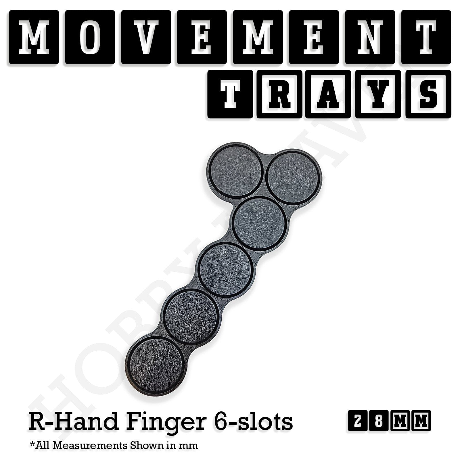Movement Tray 28mm Movement Trays for Tabletop Games | Wargaming | Full Range