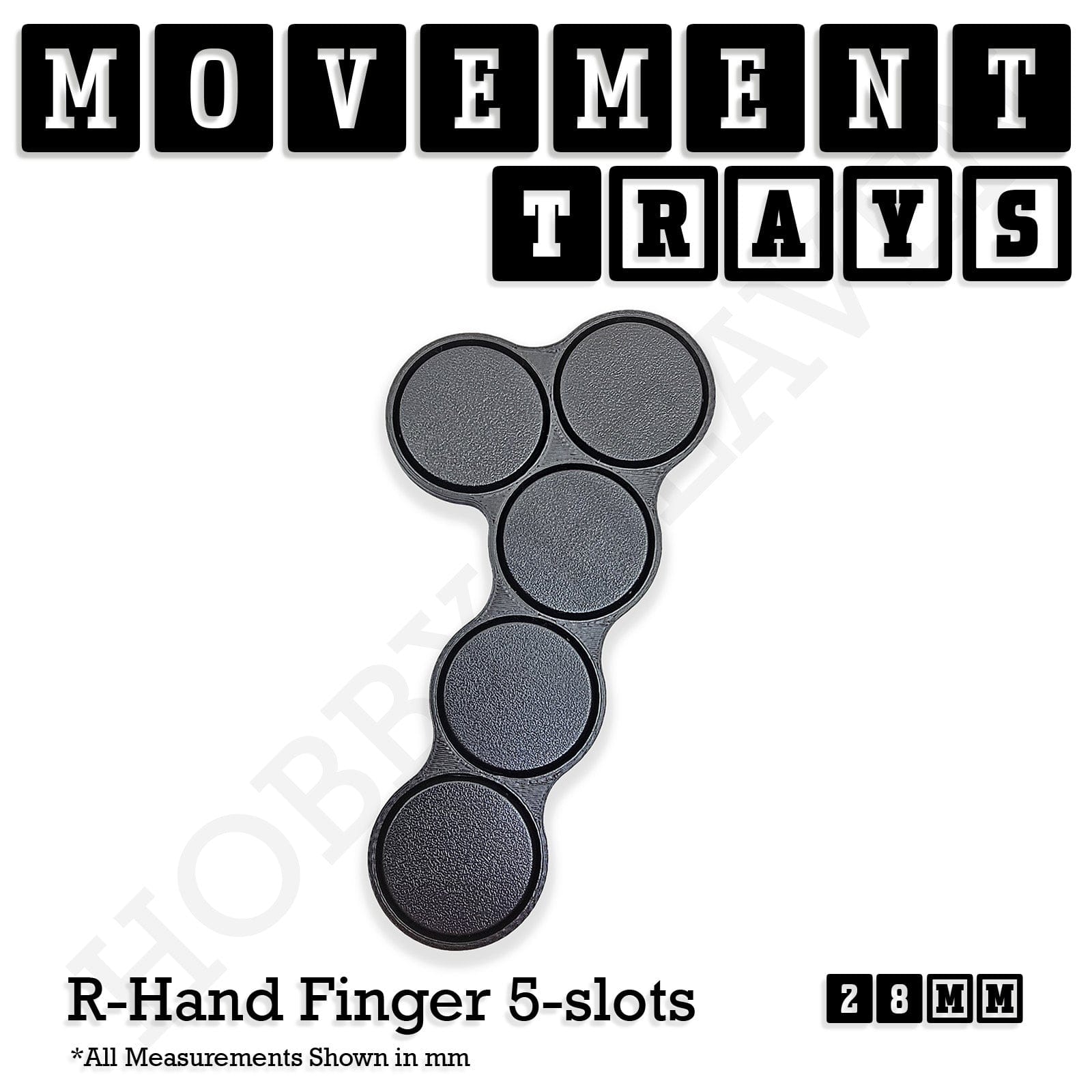 Movement Tray 28mm Movement Trays for Tabletop Games | Wargaming | Full Range