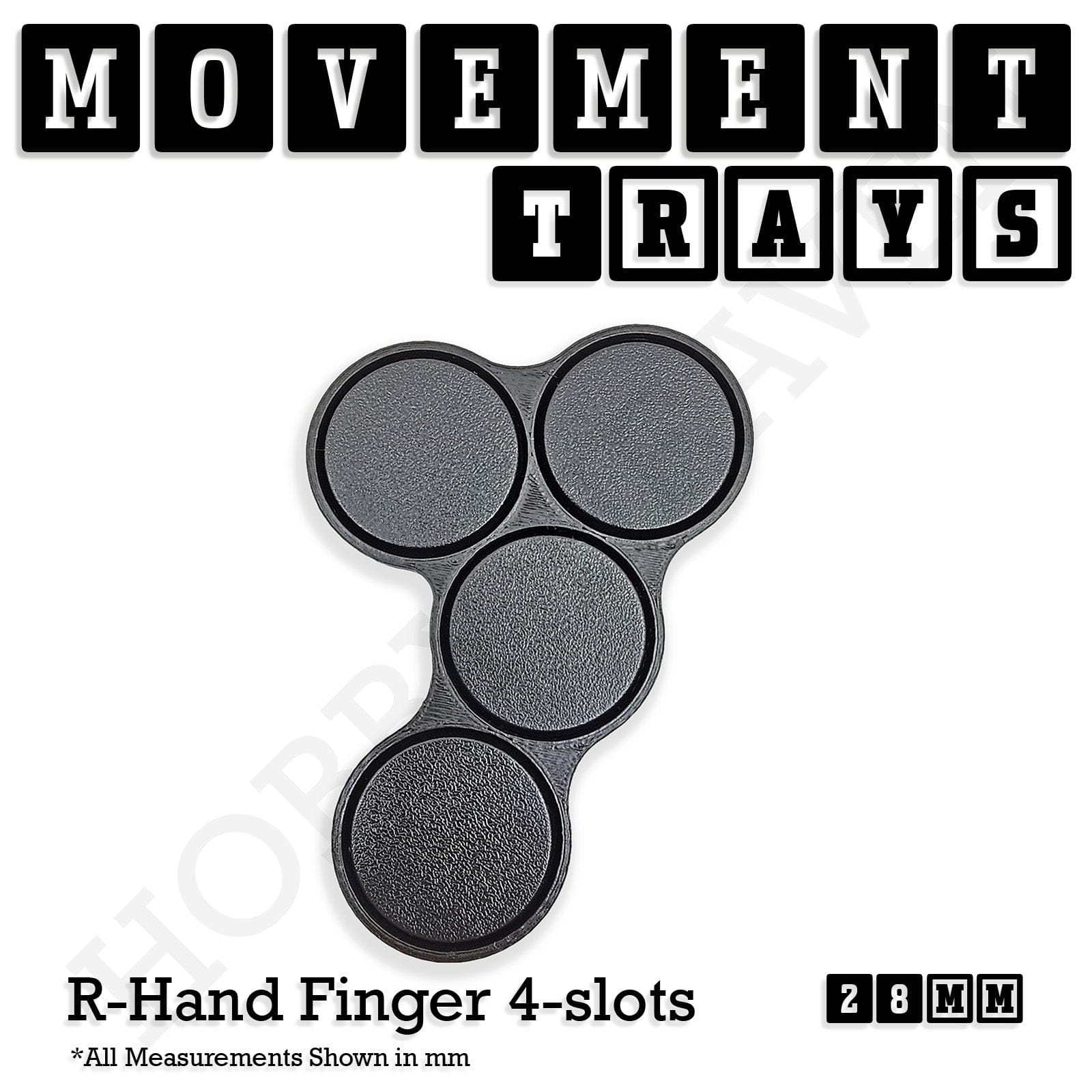 Movement Tray 28mm Movement Trays for Tabletop Games | Wargaming | Full Range