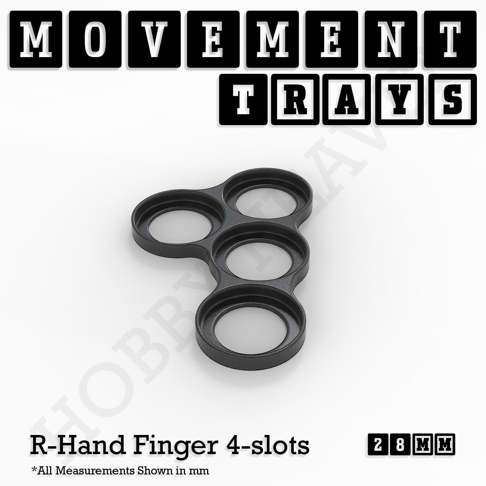 Movement Tray 28mm Movement Trays for Tabletop Games | Wargaming | Full Range