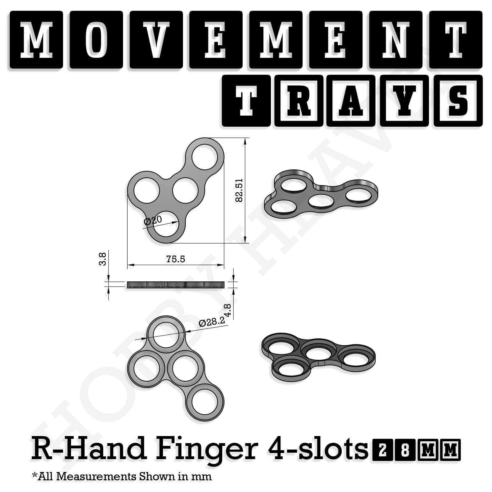 Movement Tray 28mm Movement Trays for Tabletop Games | Wargaming | Full Range