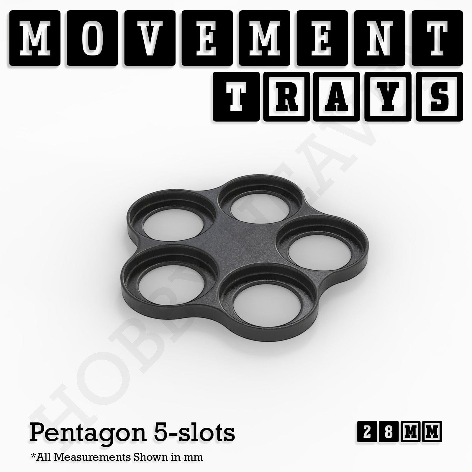 Movement Tray 28mm Movement Trays for Tabletop Games | Wargaming | Full Range