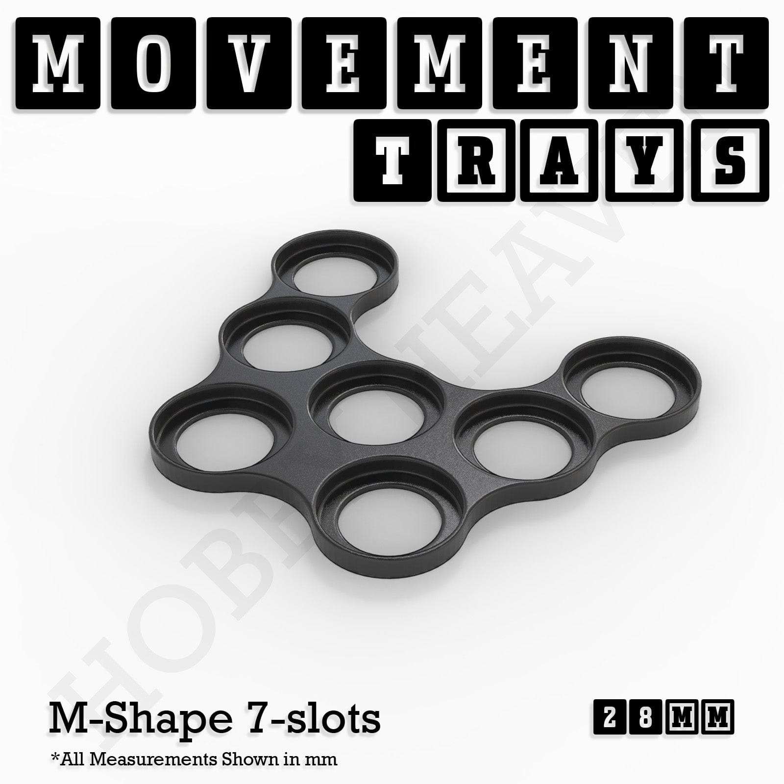 Movement Tray 28mm Movement Trays for Tabletop Games | Wargaming | Full Range
