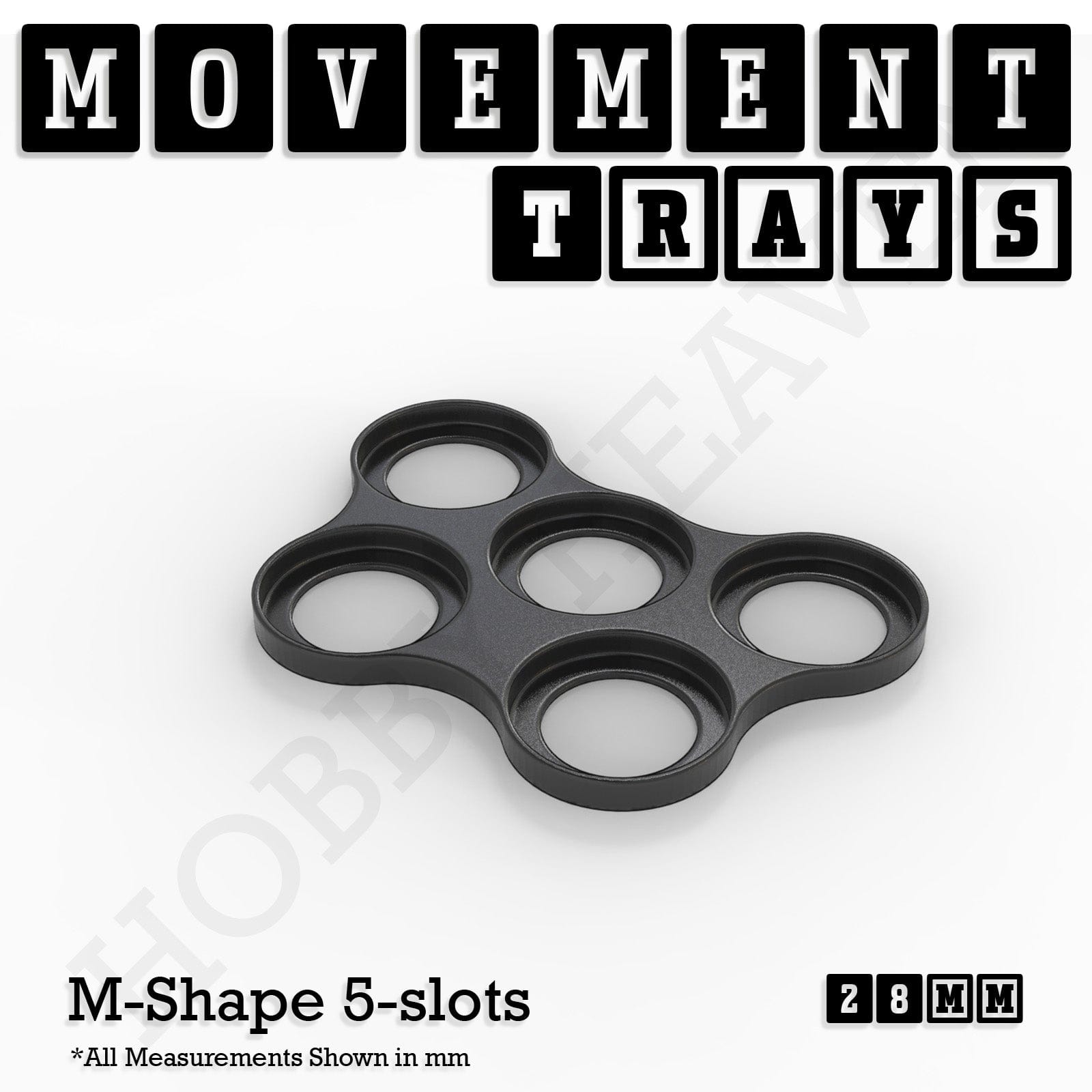 Movement Tray 28mm Movement Trays for Tabletop Games | Wargaming | Full Range