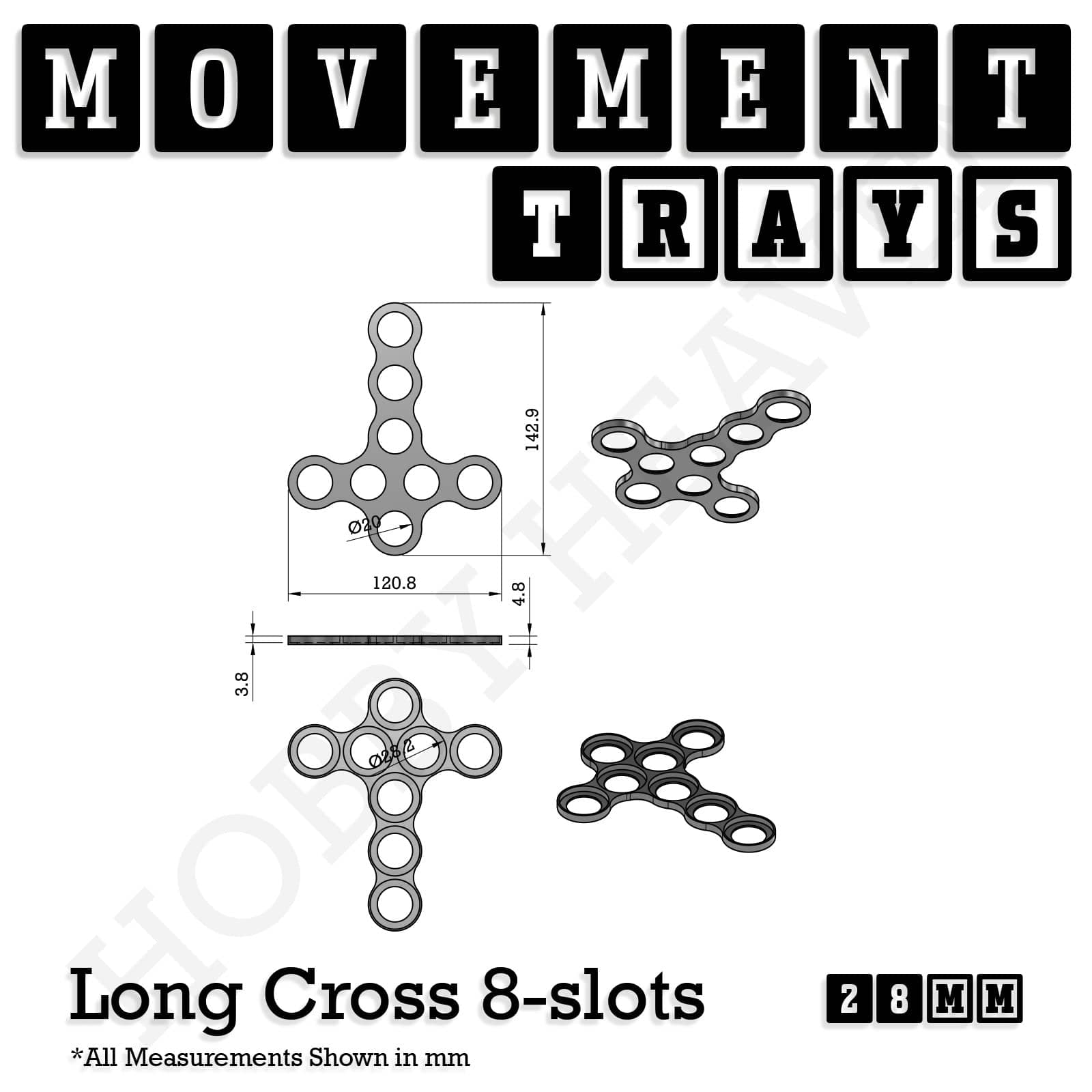 Movement Tray 28mm Movement Trays for Tabletop Games | Wargaming | Full Range