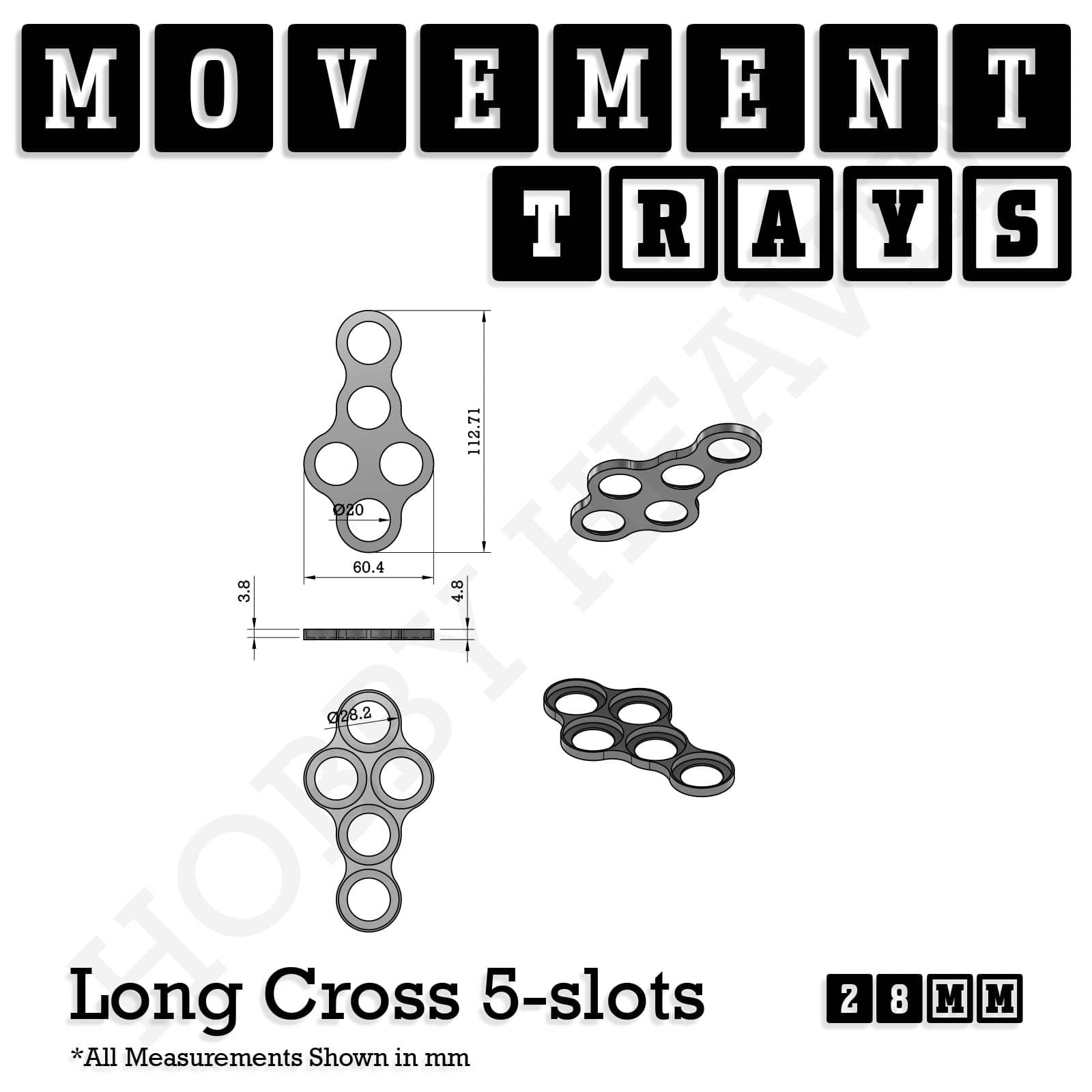 Movement Tray 28mm Movement Trays for Tabletop Games | Wargaming | Full Range