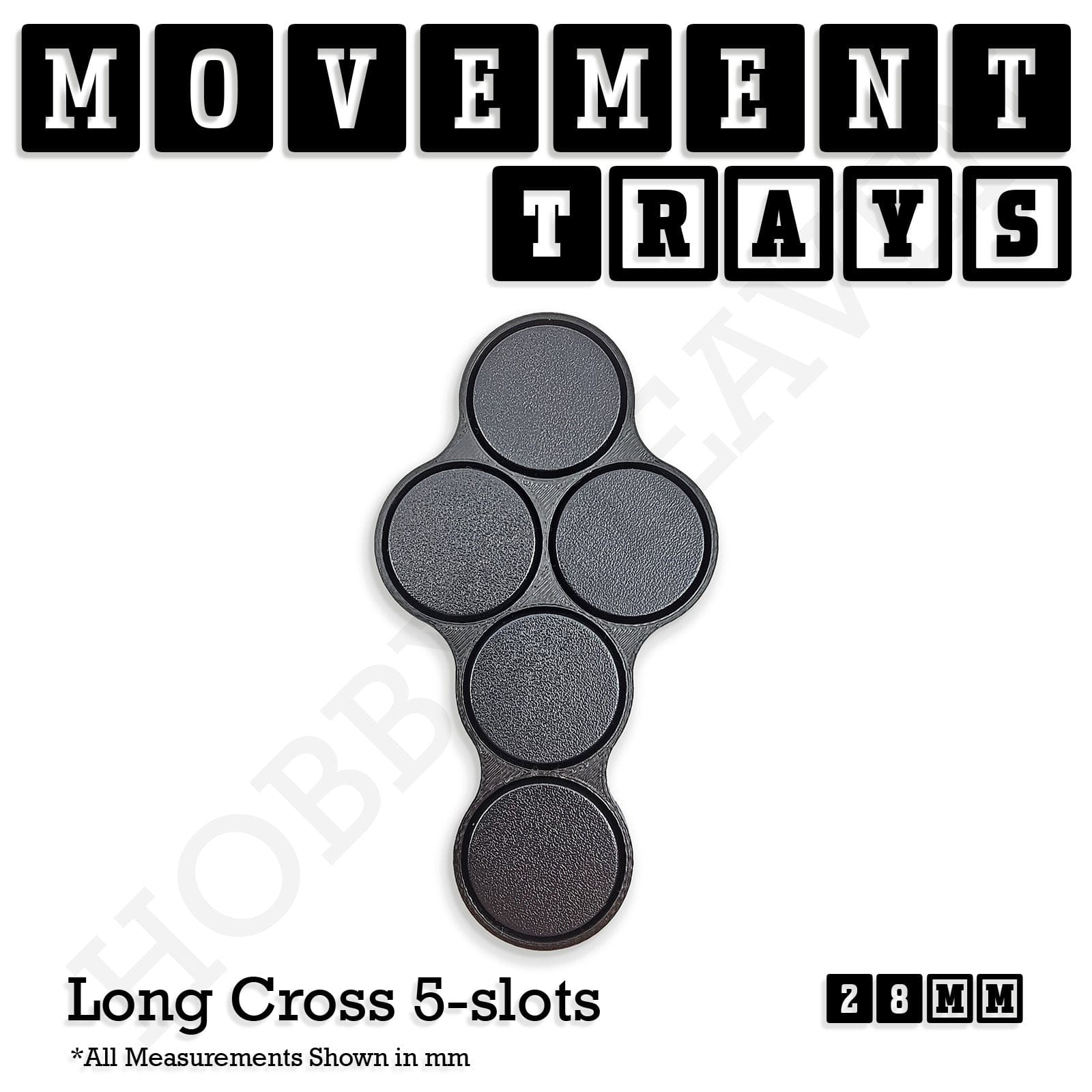 Movement Tray 28mm Movement Trays for Tabletop Games | Wargaming | Full Range
