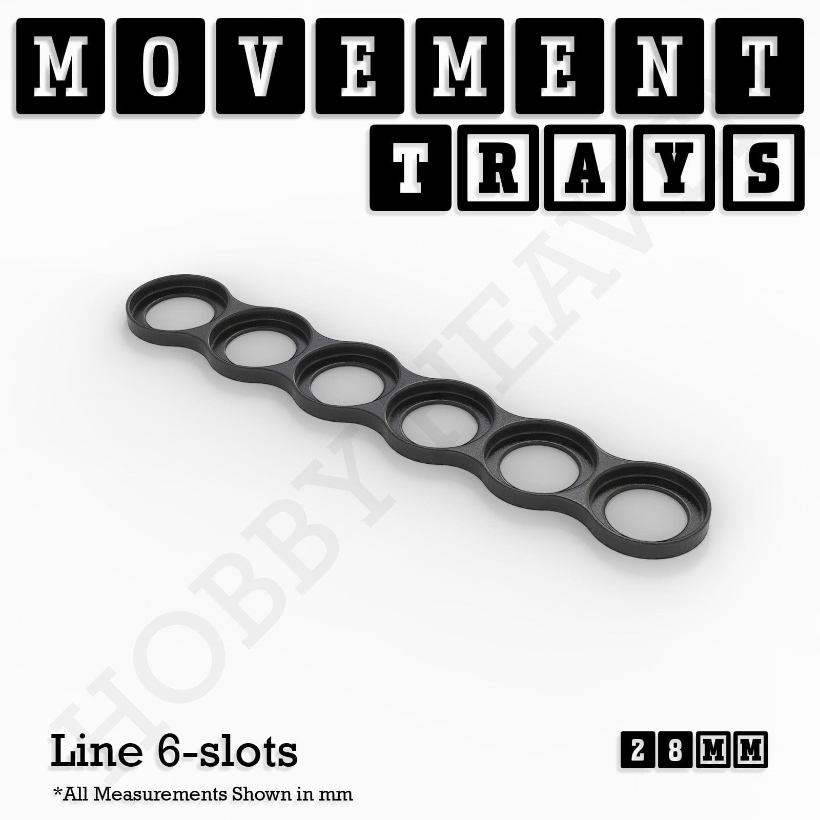 Movement Tray 28mm Movement Trays for Tabletop Games | Wargaming | Full Range