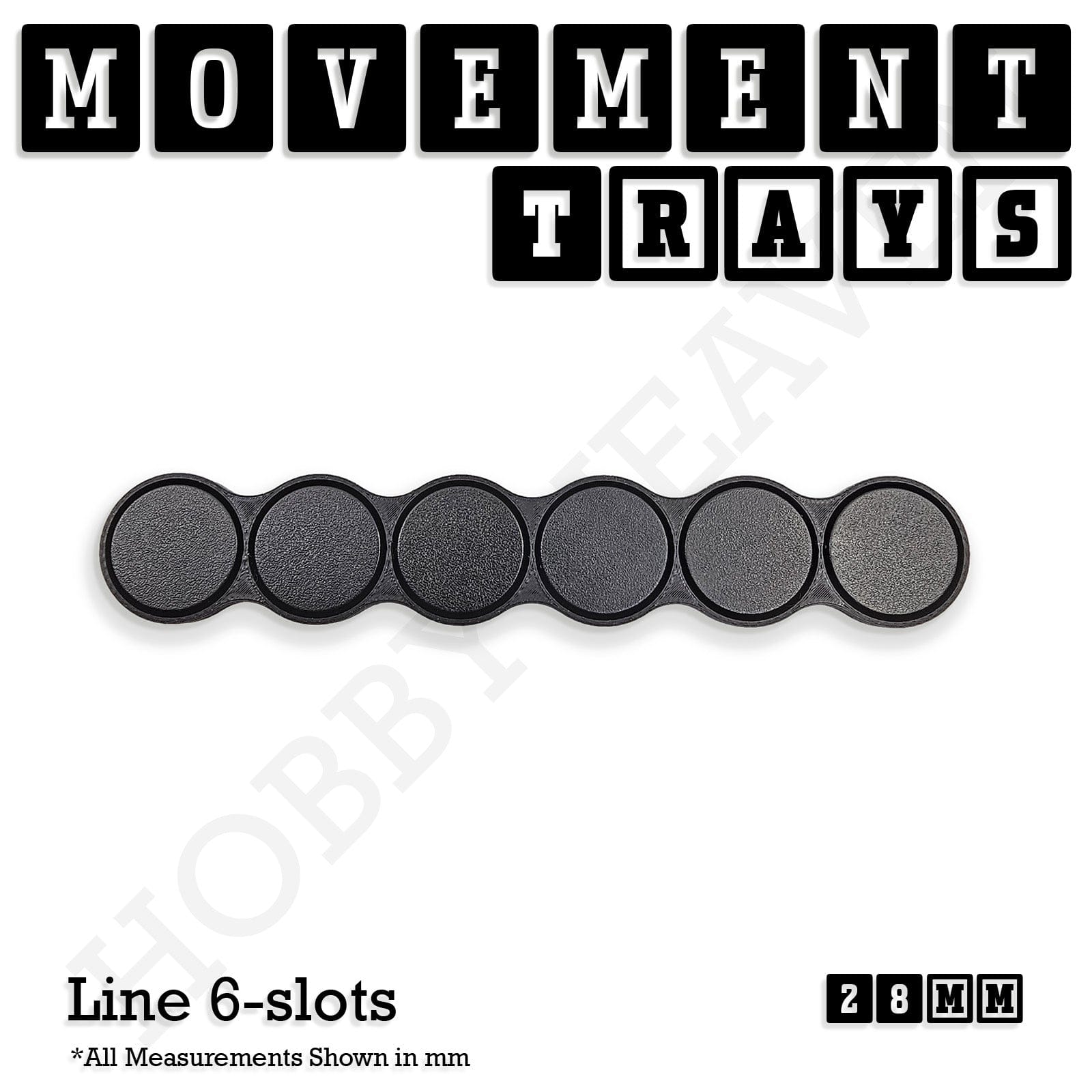Movement Tray 28mm Movement Trays for Tabletop Games | Wargaming | Full Range