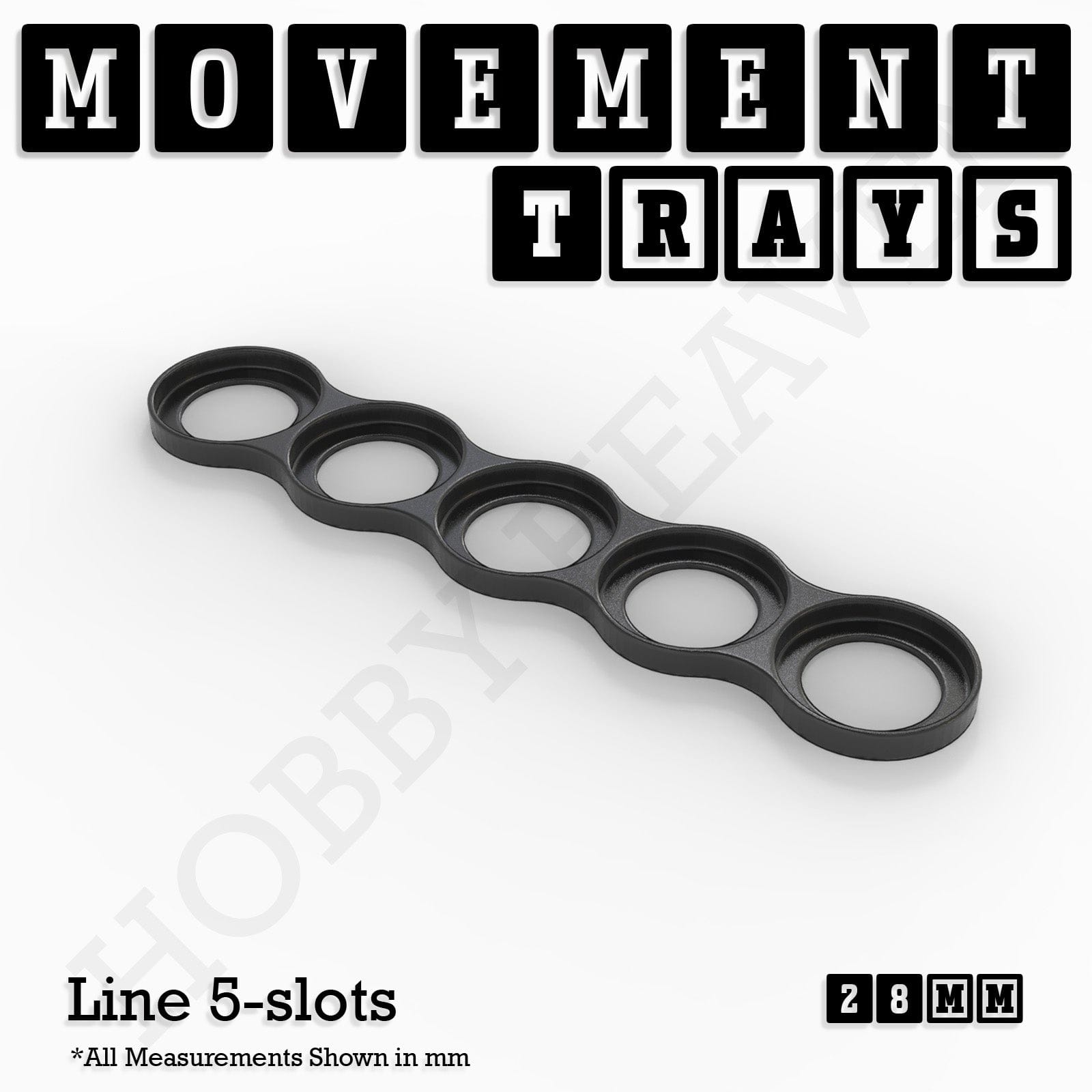 Movement Tray 28mm Movement Trays for Tabletop Games | Wargaming | Full Range