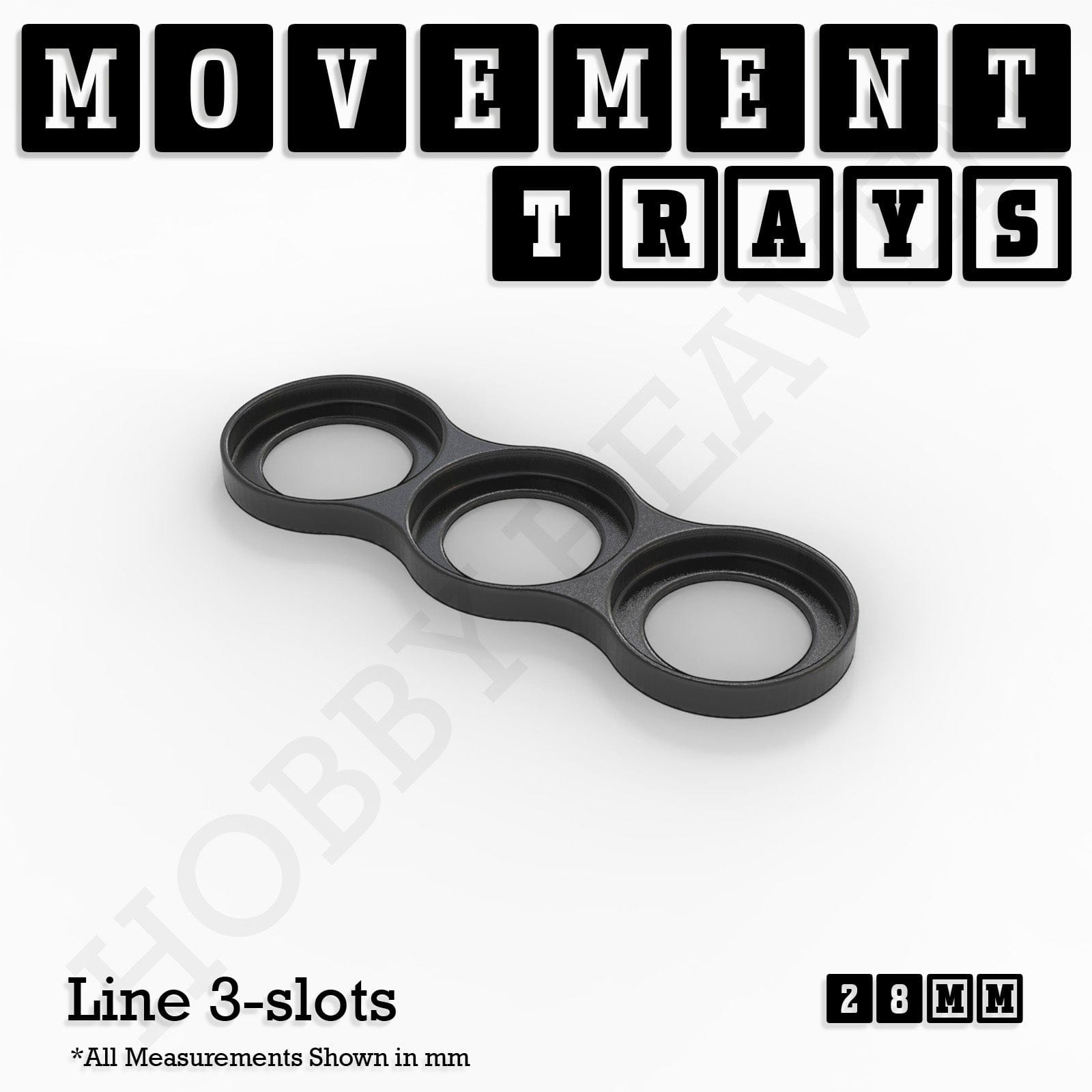 Movement Tray 28mm Movement Trays for Tabletop Games | Wargaming | Full Range