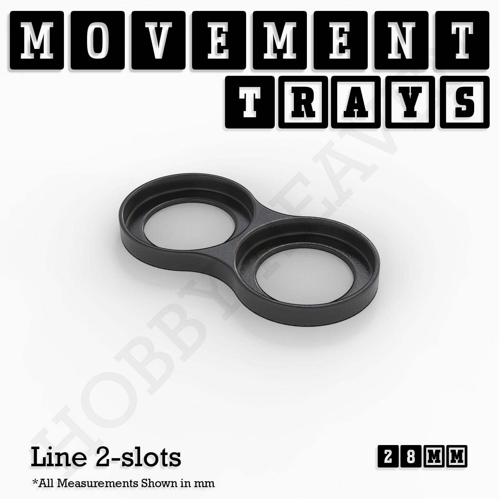 Movement Tray 28mm Movement Trays for Tabletop Games | Wargaming | Full Range