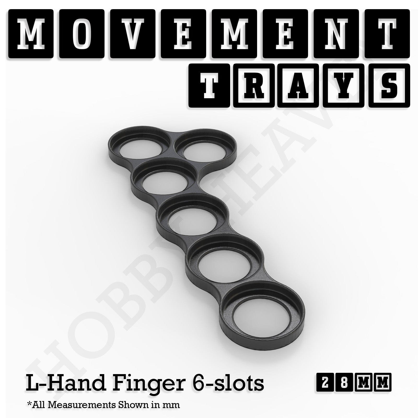 Movement Tray 28mm Movement Trays for Tabletop Games | Wargaming | Full Range