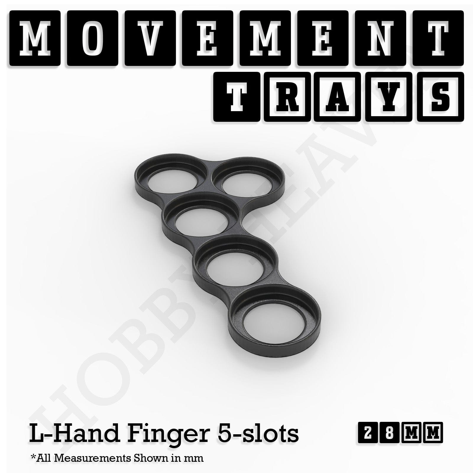 Movement Tray 28mm Movement Trays for Tabletop Games | Wargaming | Full Range
